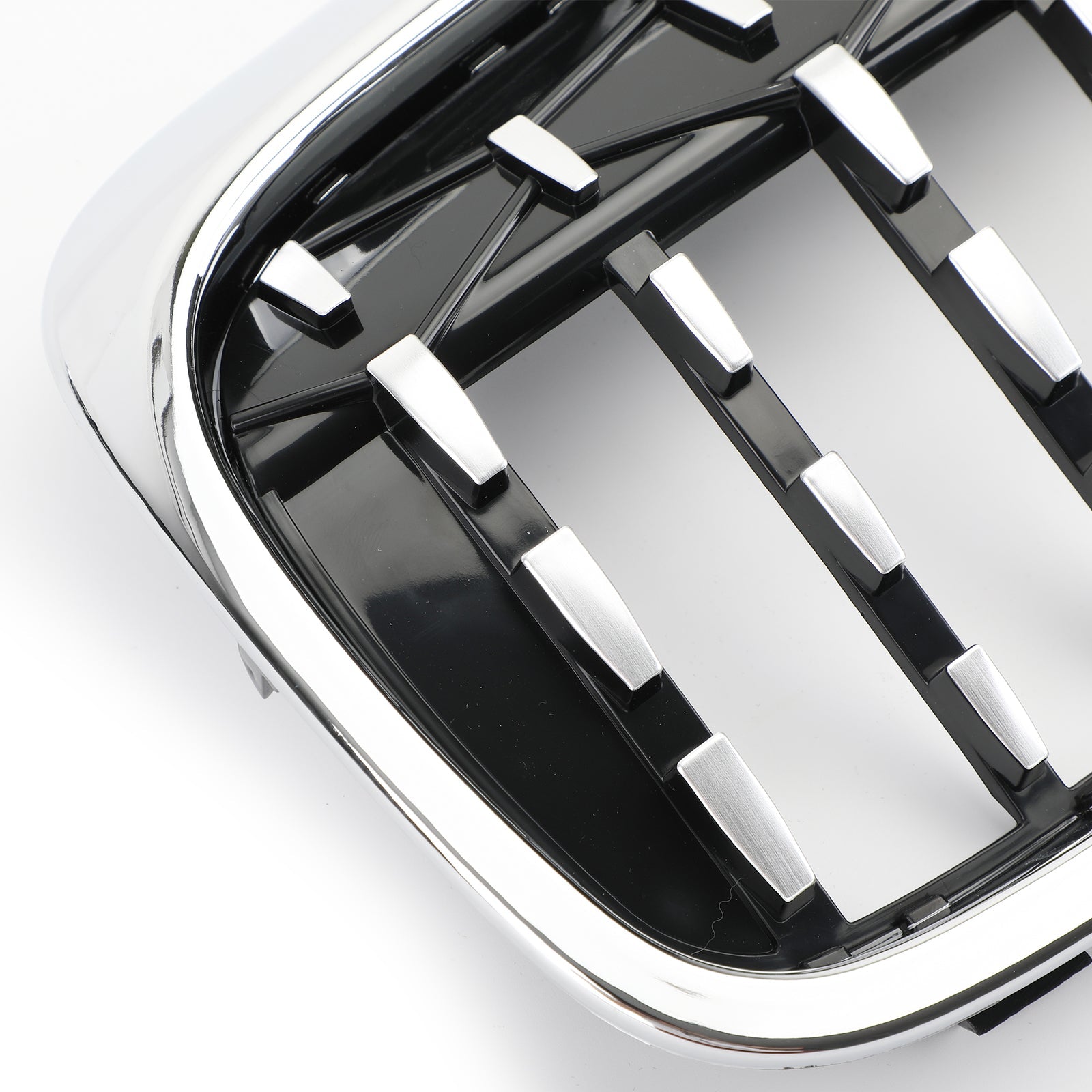 BMW 5 시리즈 G30 G38 2017-2019 일반용 크롬 다이아몬드 스타일 프론트 그릴 페어