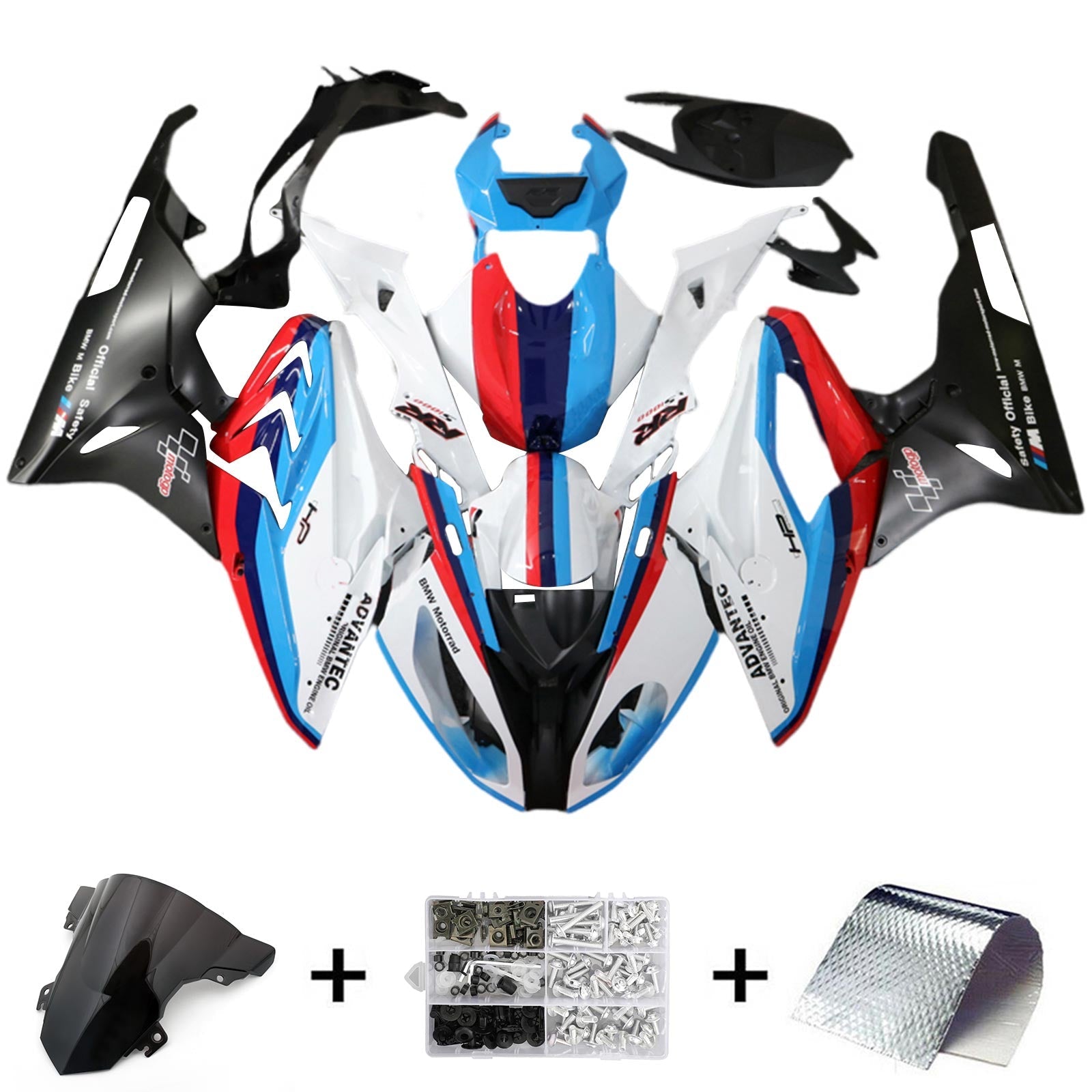 Amotopart BMW S1000RR 2015-2016 Fairing Kit Bodywork Plastic ABS