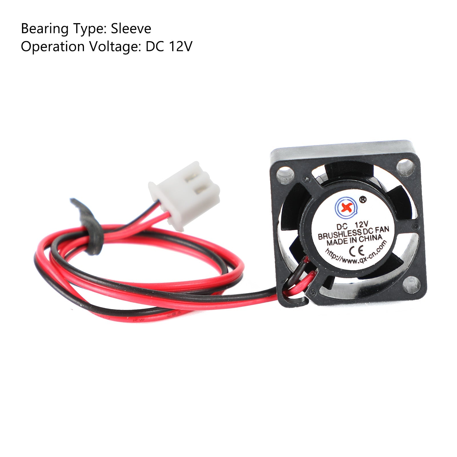 무브러시 DC 냉각 블로워 팬 12V 0.05A 2010 20x20x10mm 슬리브 2핀 와이어