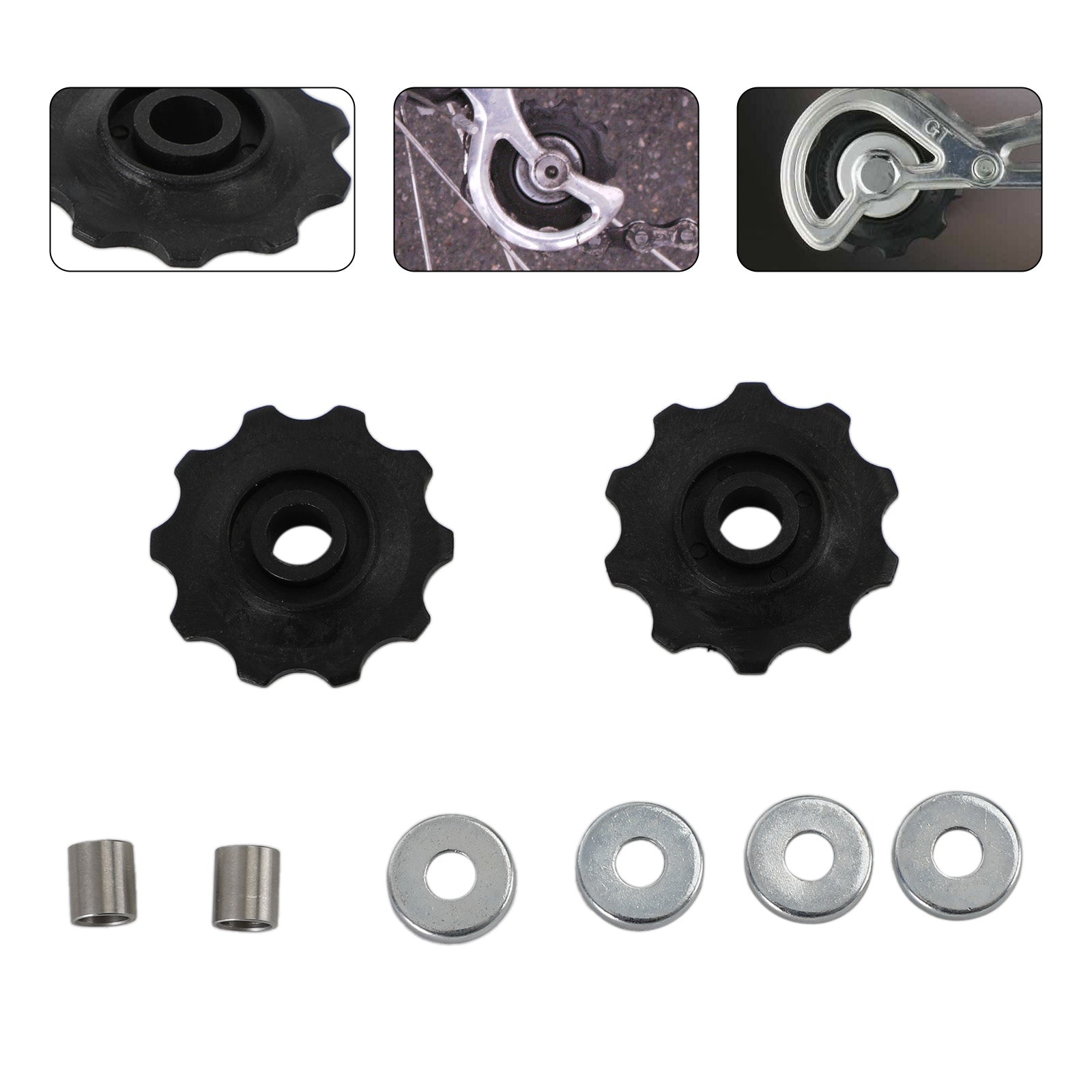 6mm Derailleur Jockey Wheel Pulley Conversion Kit For Vintage Simplex Suntour