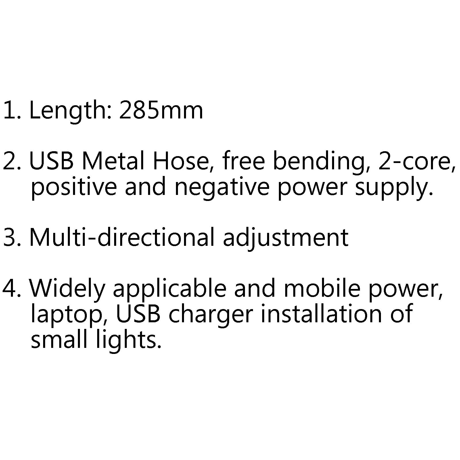 10 Uds Cable de extensión de Cable de alimentación USB tubo sólido Flexible para luz de lámpara USB LED