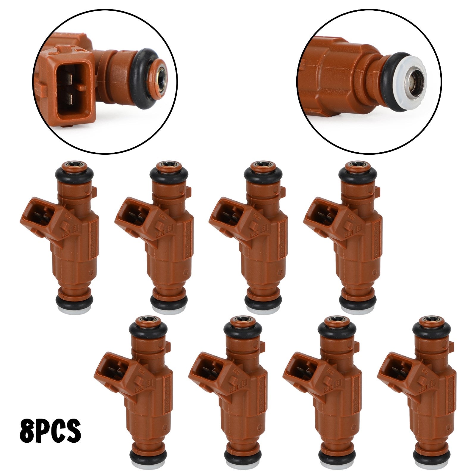 8pcs Mercedes S500 G500 SL500 E500 CLK50 5.0L 4.3L Fuel Injectors 0280156016 Generic