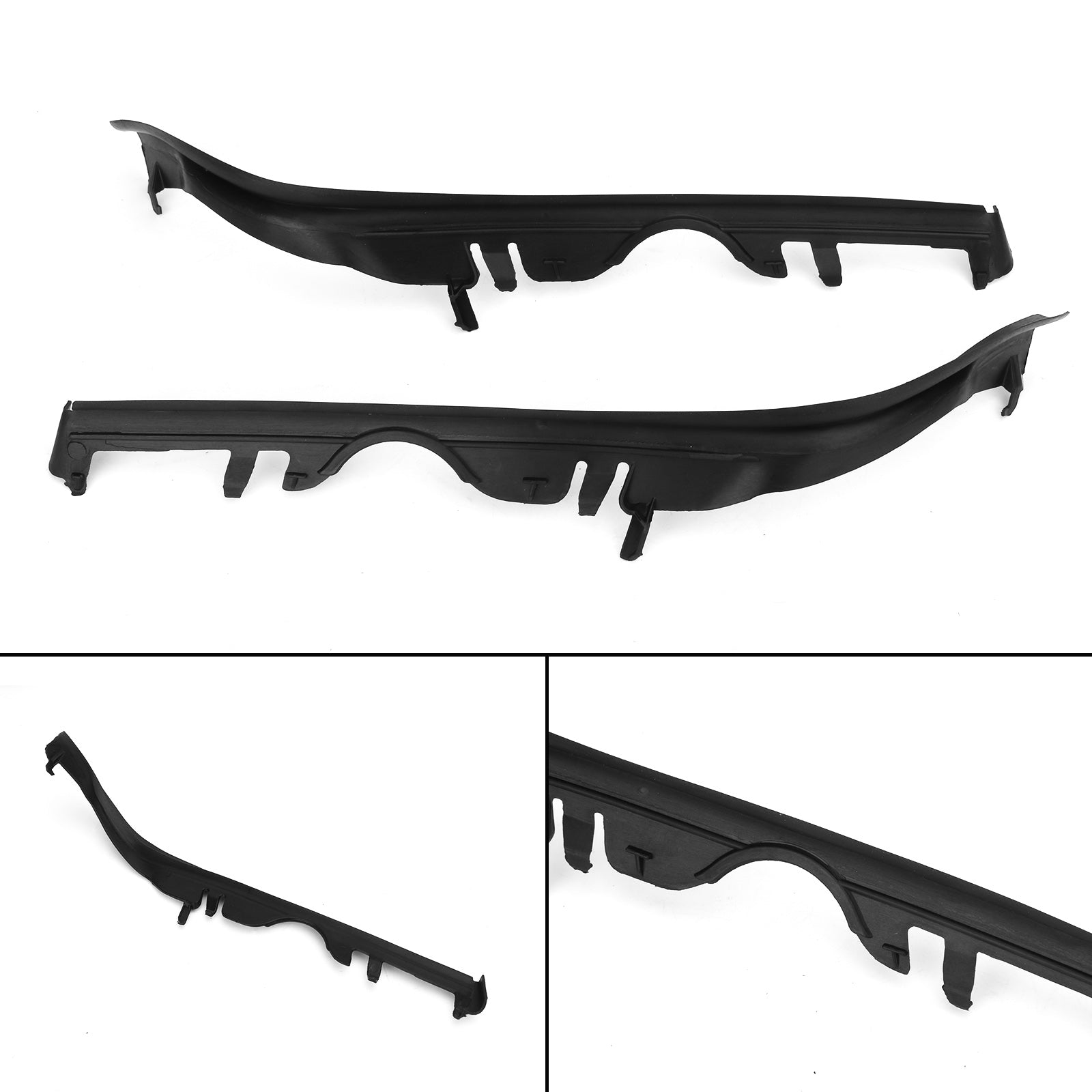 Par de juntas de faros delanteros superiores L+R tira de sellado para BMW 5 E39 99-03 genérico