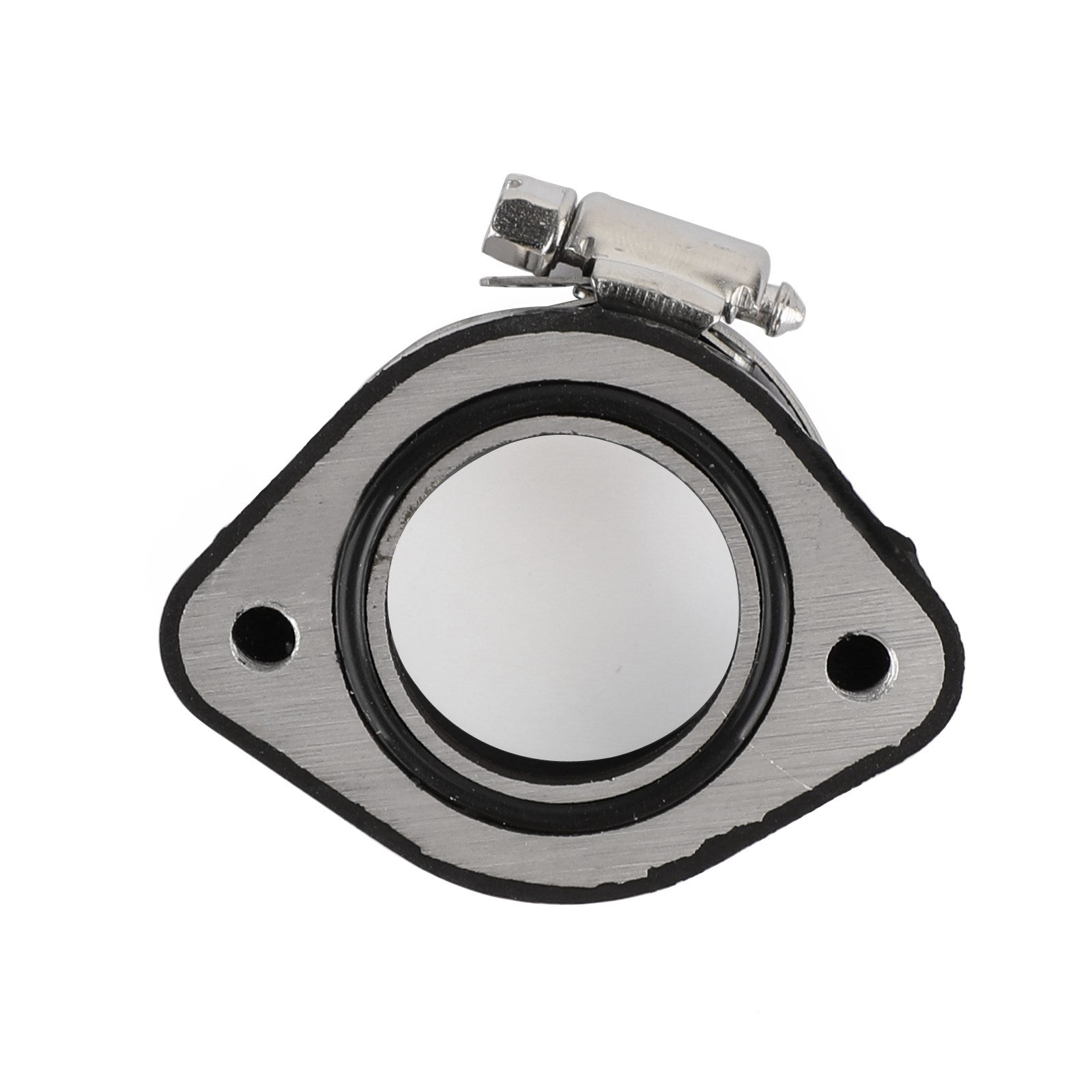 VM24 PE26 PE28 PWK 28mm용 클램프가 있는 2x 기화기 흡기 어댑터 플랜지 매니폴드