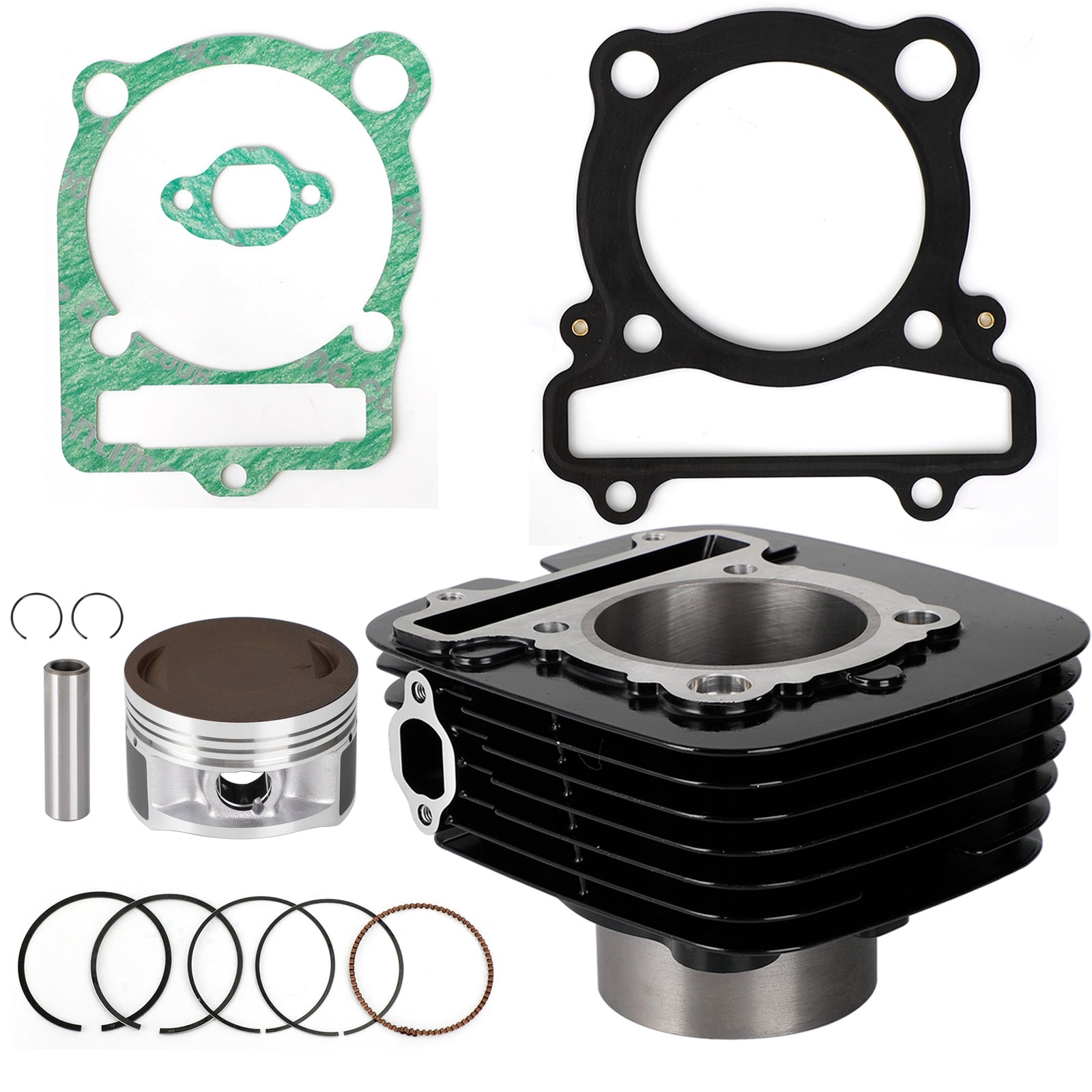 Cylinder Piston Gasket Top End Kit Set For Yamaha Grizzly 350 2007-2014