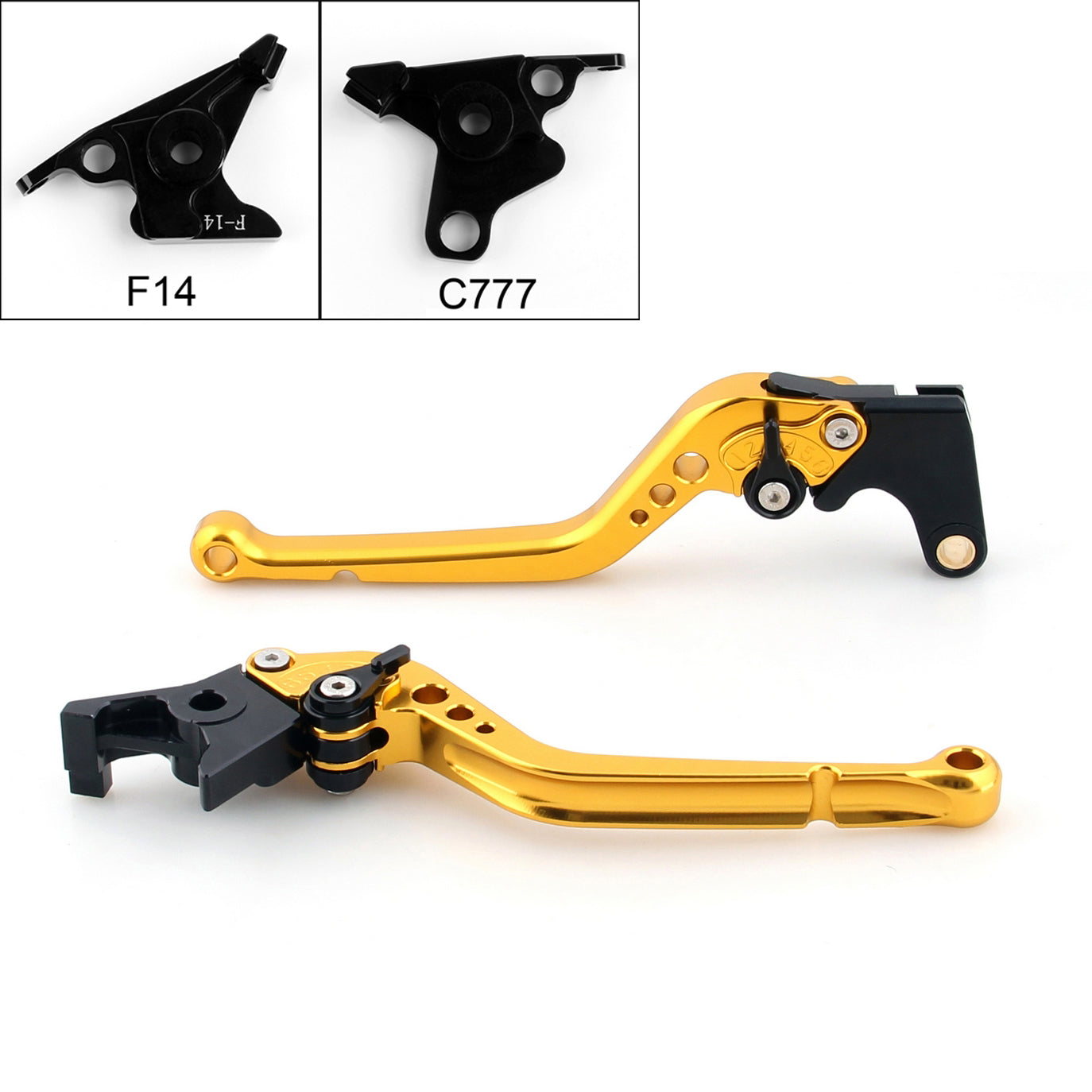 Long Brake Clutch Levers For Yamaha FJR 1300 2003 Buell 1125R 1125CR Black Generic