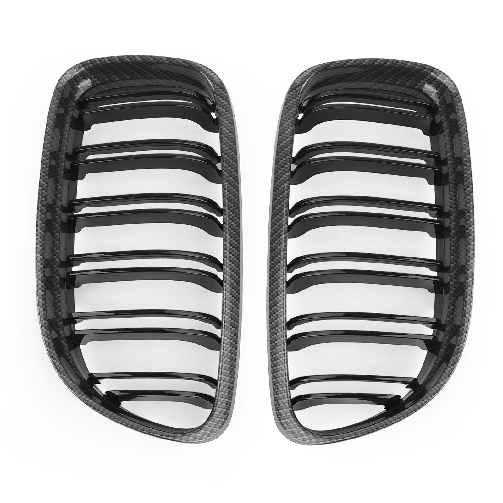 Front Kidney Grill Grilles Carbon Fiber Fit BMW E90/E91 LCI 3 Series 2008-2012 Generic