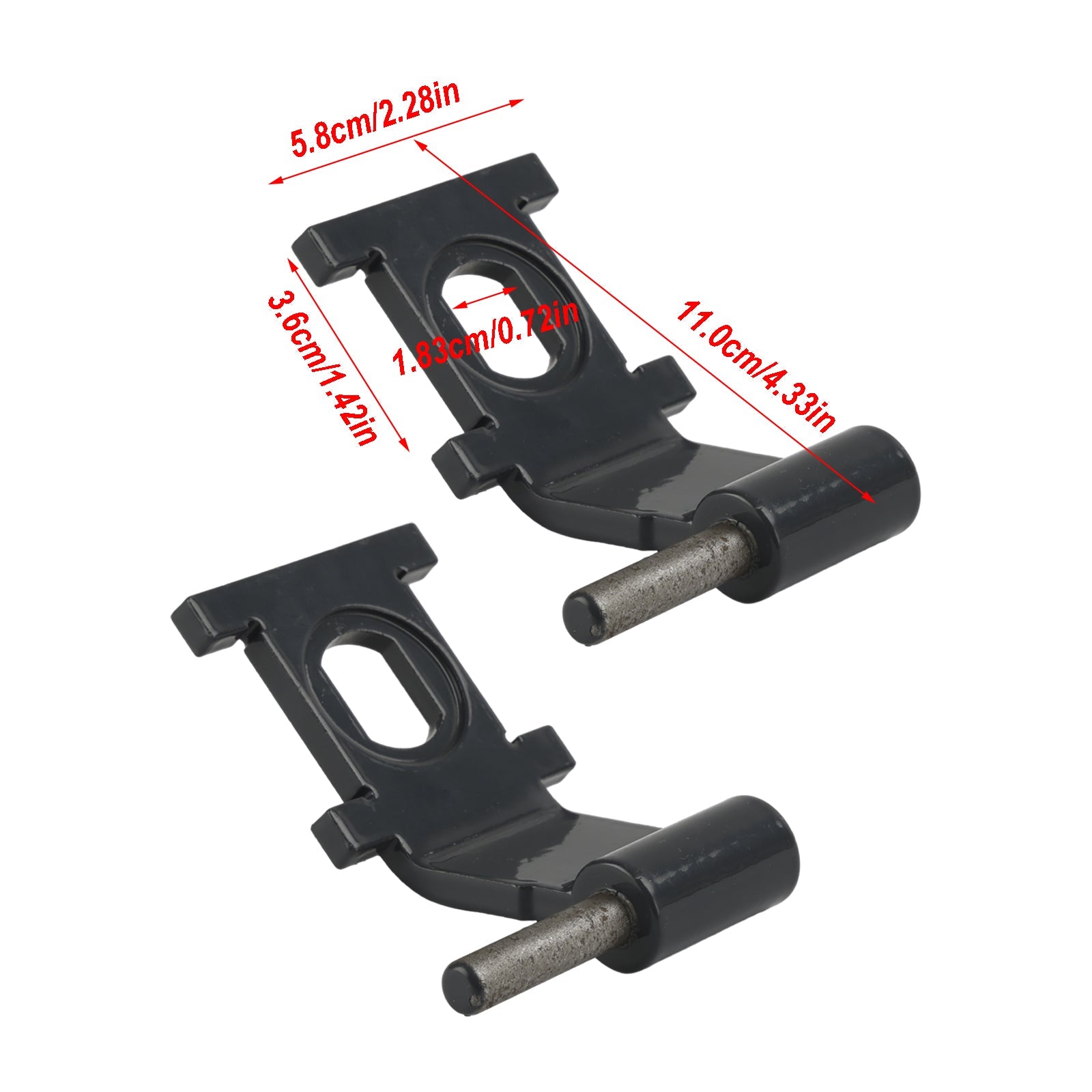 Bobcat T450 T550 T590 T595 T630 T650 T740 T750용 7193725 캡 도어 힌지 2개