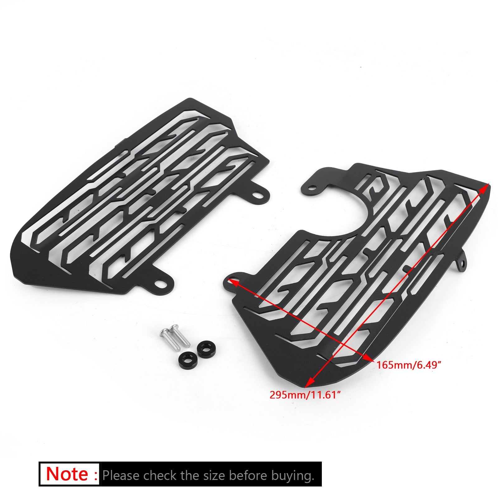 Black Radiator Guard Cover Fit for Honda CRF1000L Africa Twin 2016-2019 Generic