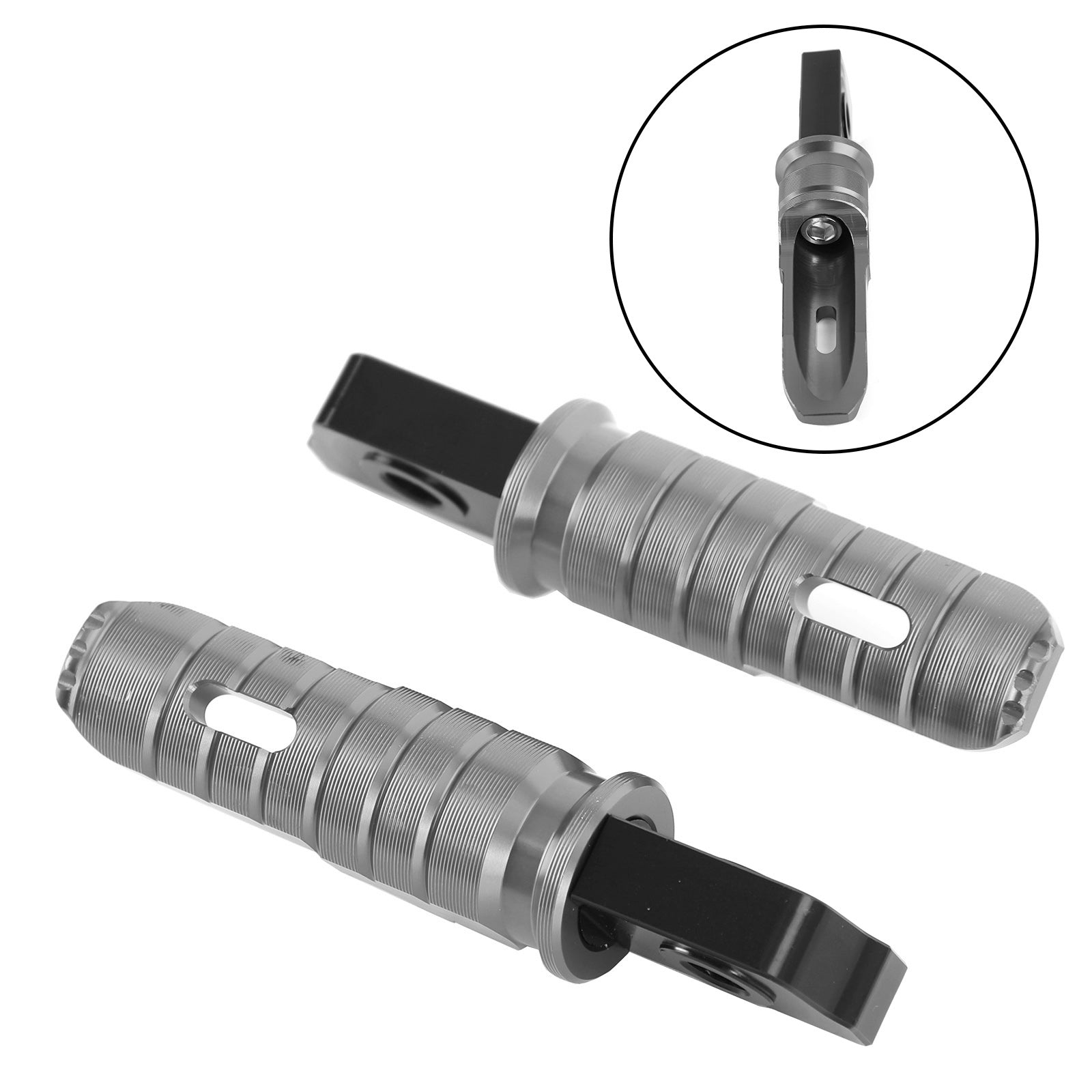 Reposapiés delanteros Pie Peg para Aprilia GPR 125 150 250 APR150 RS125 TUONO125 Genérico