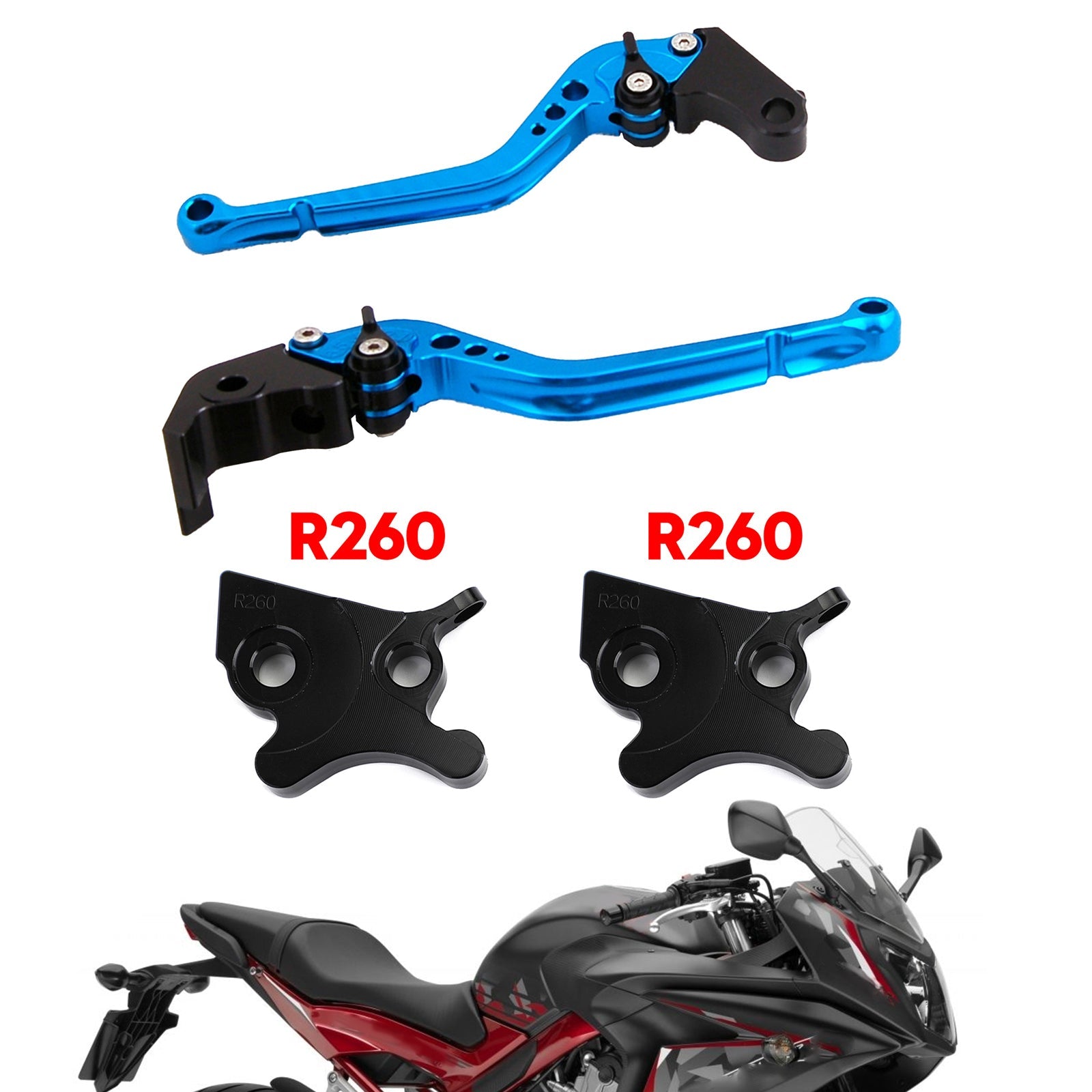 Motorcycle Long Clutch Brake Lever fit for VESPA GTS 300 Super Generic