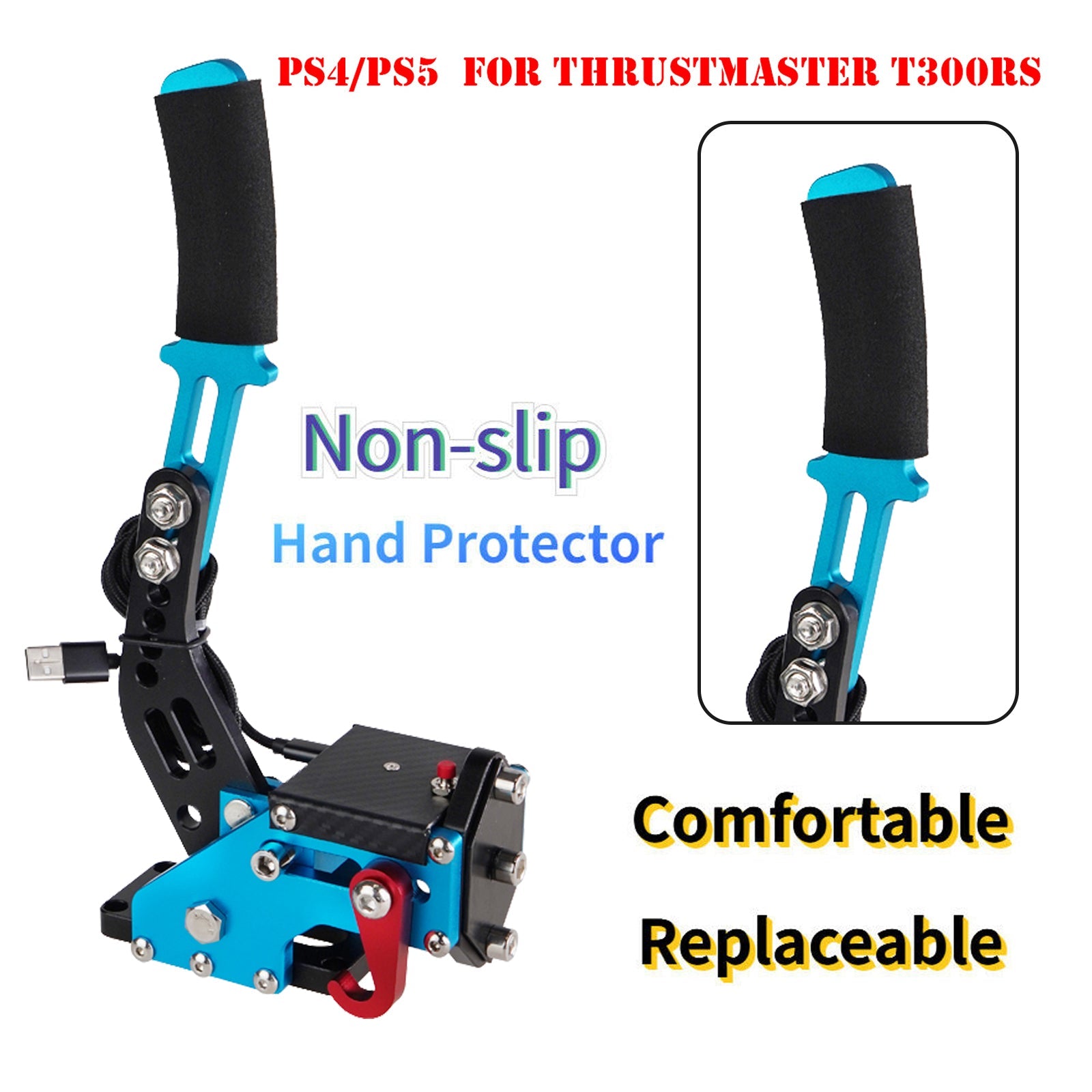 14Bit X1 XBOX USB SIM Handbrake Kits for Racing Games Steering Wheel Stand G920 (Without fixed bracket)