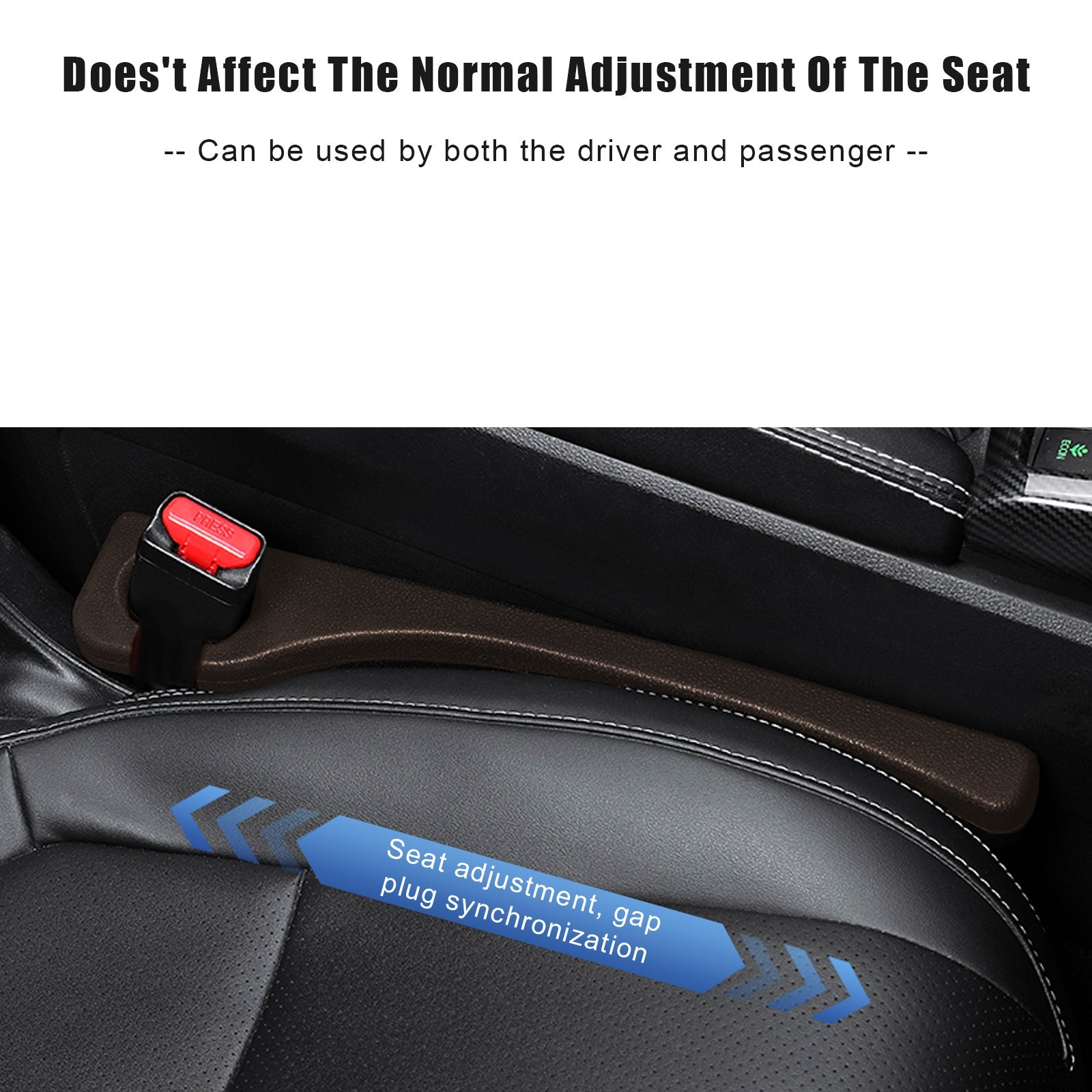 브라운 카시트 틈새 메우기 틈새 막이 콘솔 측면 채우기 스트립 범용