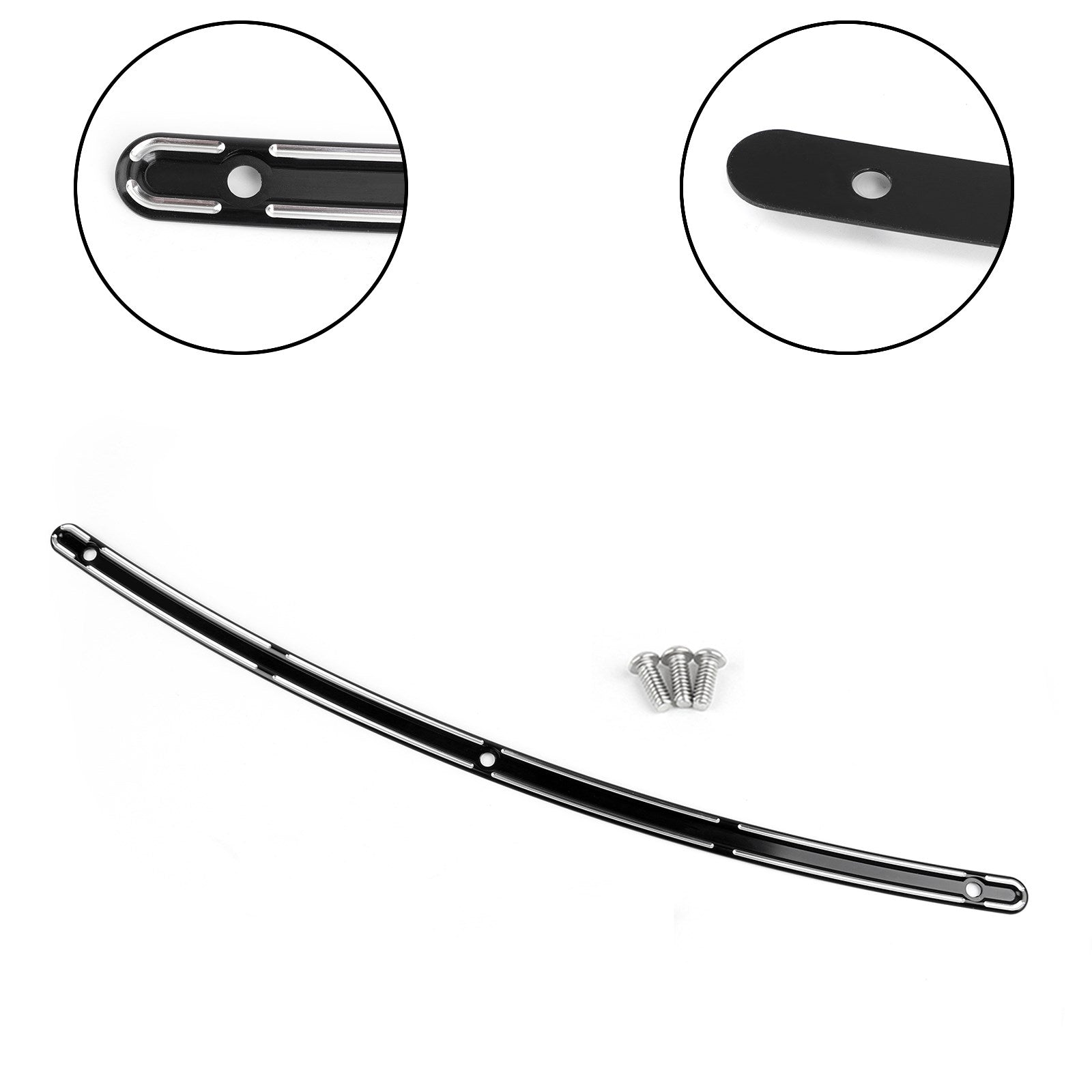 Black CNC Windshield Trim For Harley Touring Electra Glide FLHX 96-13 Generic