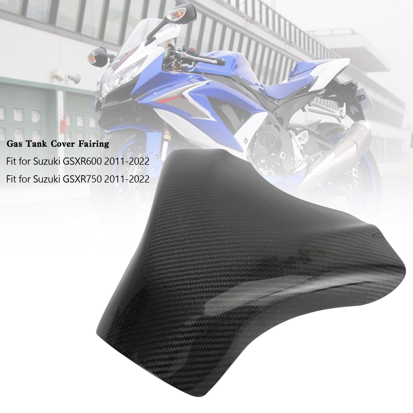 Suzuki GSXR600 GSXR 750 2011-2022 Carbon fiber Gas Tank Cover Fairing Protector