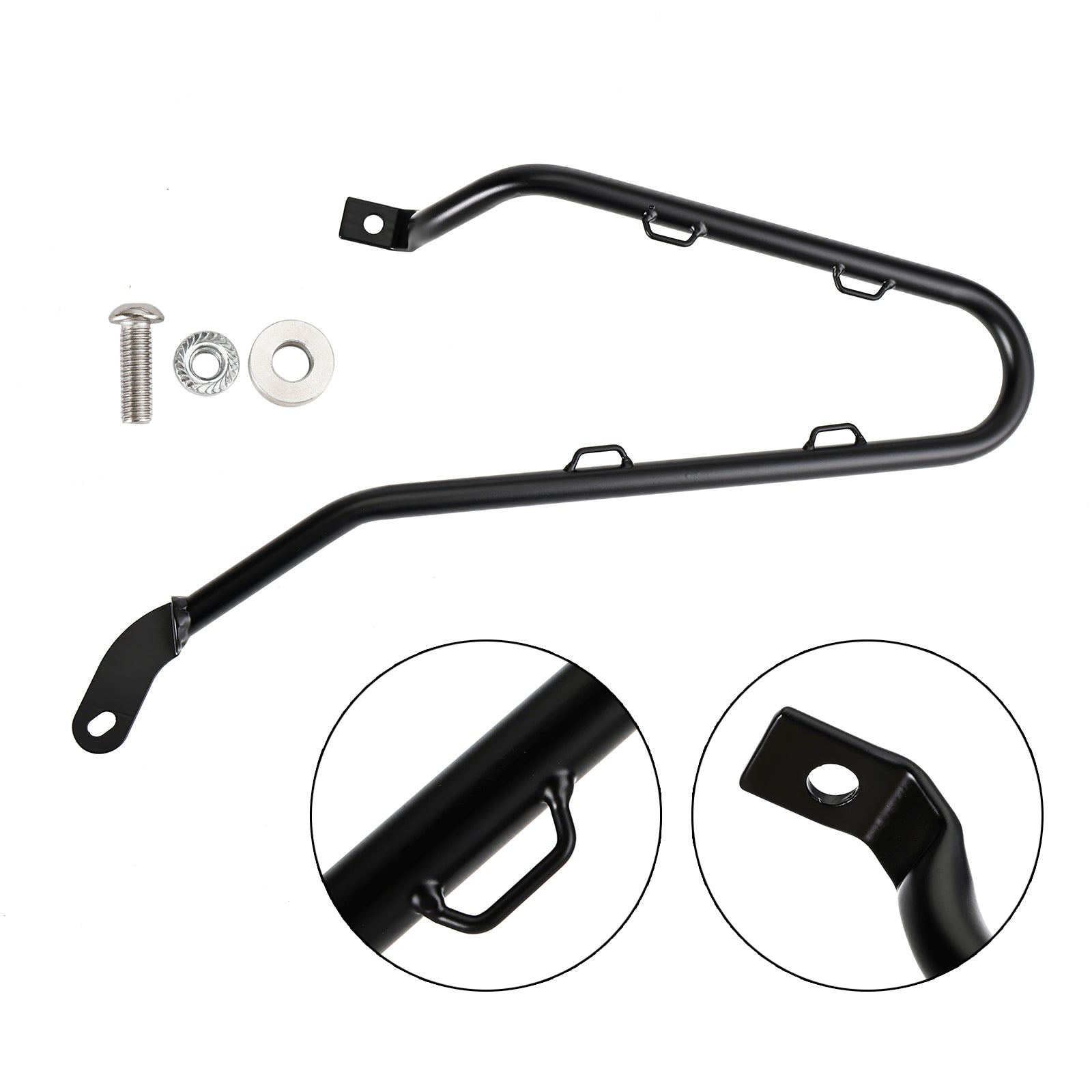 Side Saddle Bag Mounting Bracket Black Left Fit For Triumph Bobber 2017-2024 23