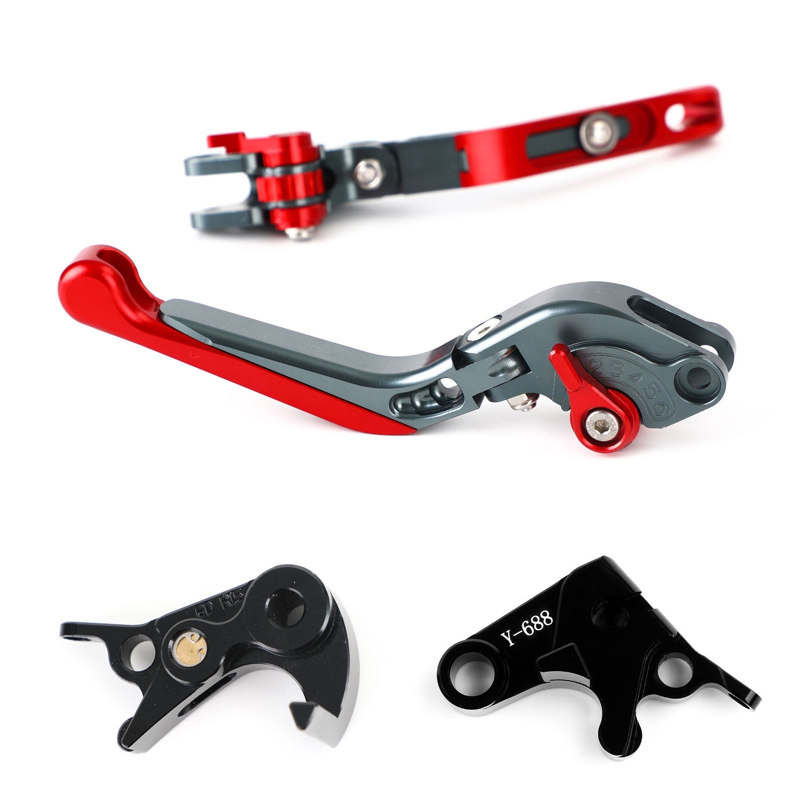 야마하 MT-09 트레이서 900/GT 21-22 YZF R6 17-20 제네릭용 조절식 클러치 브레이크 레버