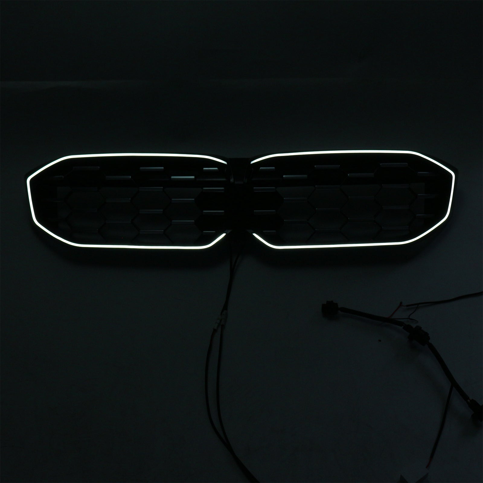 BMW Serie 3 G20 G28 2023-2024 Malla de rejilla delantera plateada y negra diamante