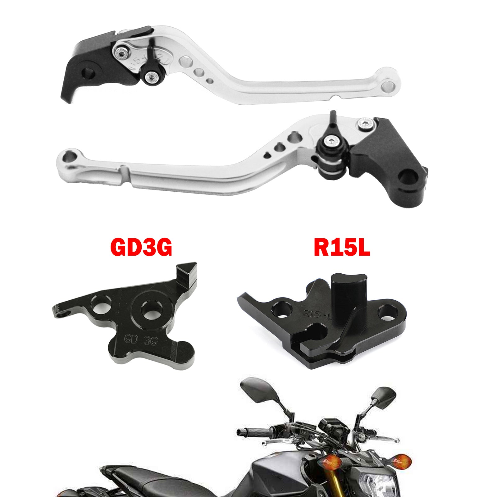 Motorcycle Long Clutch Brake Lever fit for YAMAHA MT125 2014-2019 Generic