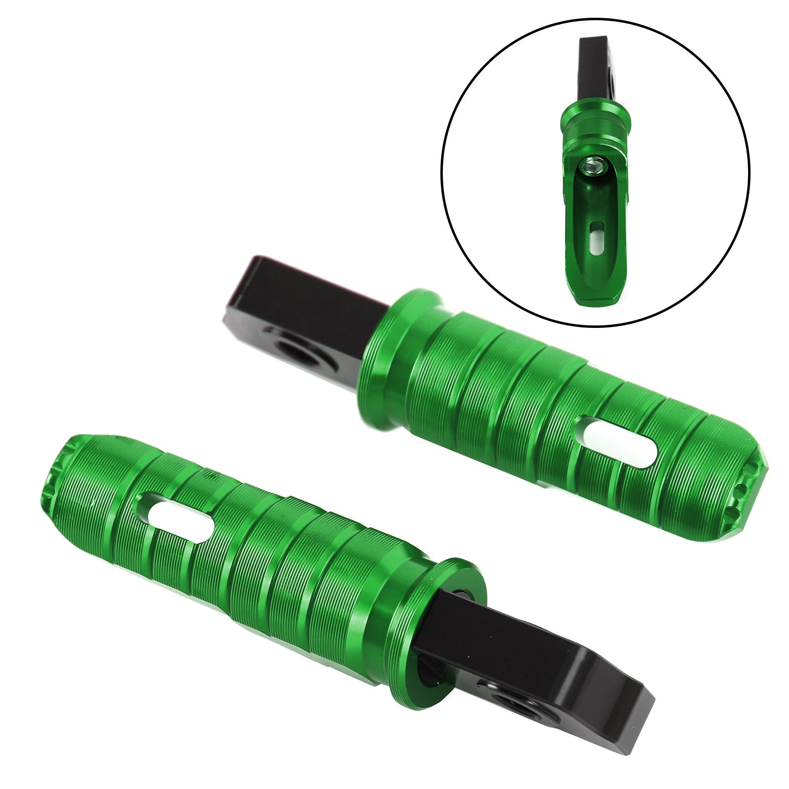 Reposapiés delanteros Pie Peg para Aprilia GPR 125 150 250 APR150 RS125 TUONO125 Genérico