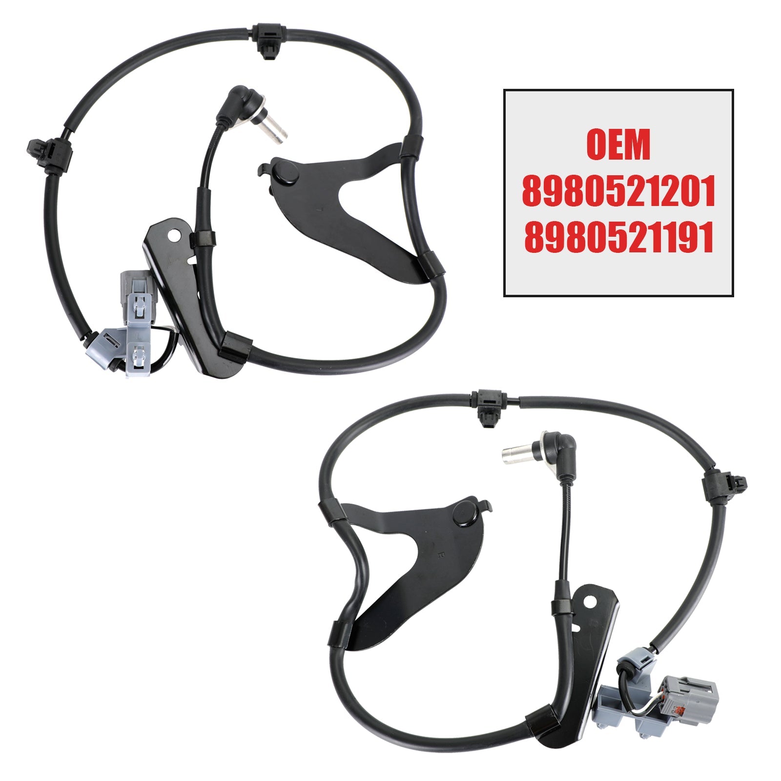 2*ABS Wheel Speed Sensor Front L & R For Isuzu D-Max 2.5 Twin Turbo 2012-2019 Generic