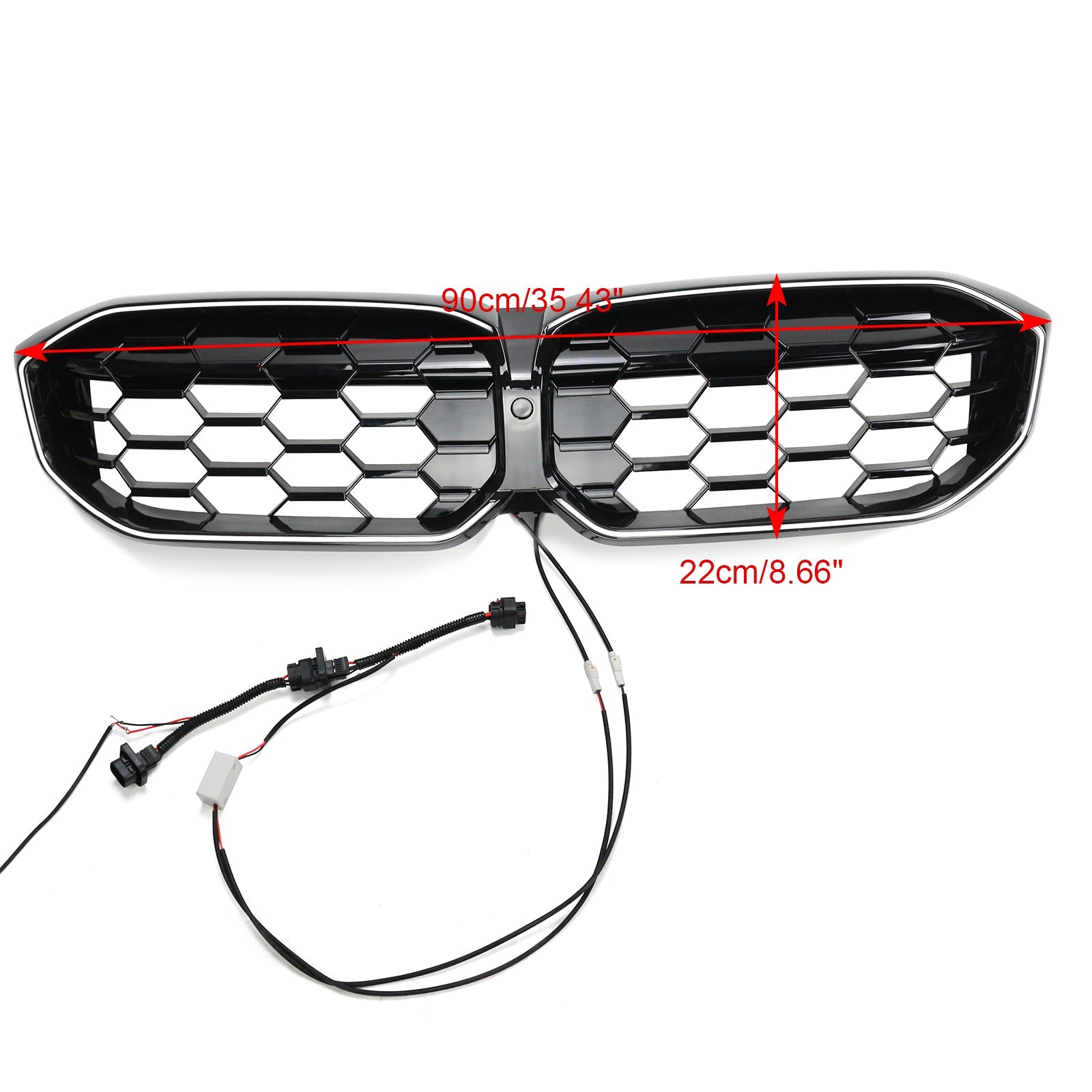 BMW 3 Series G20 G28 2023-2024 Diamond Gloss Black Front Kidney Grille Mesh