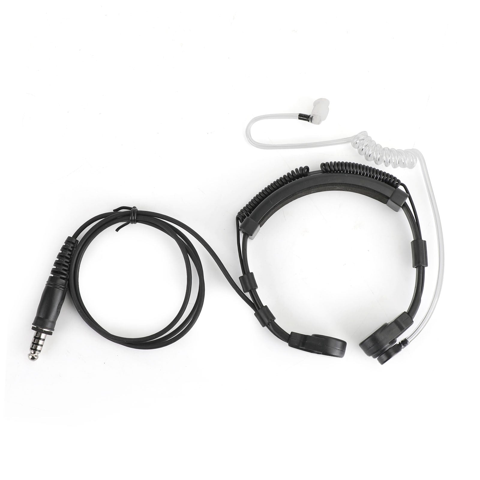 Hands-Free Throat Microphone Headset – Compatible with BaoFeng UV5R, UV-82, TK3107