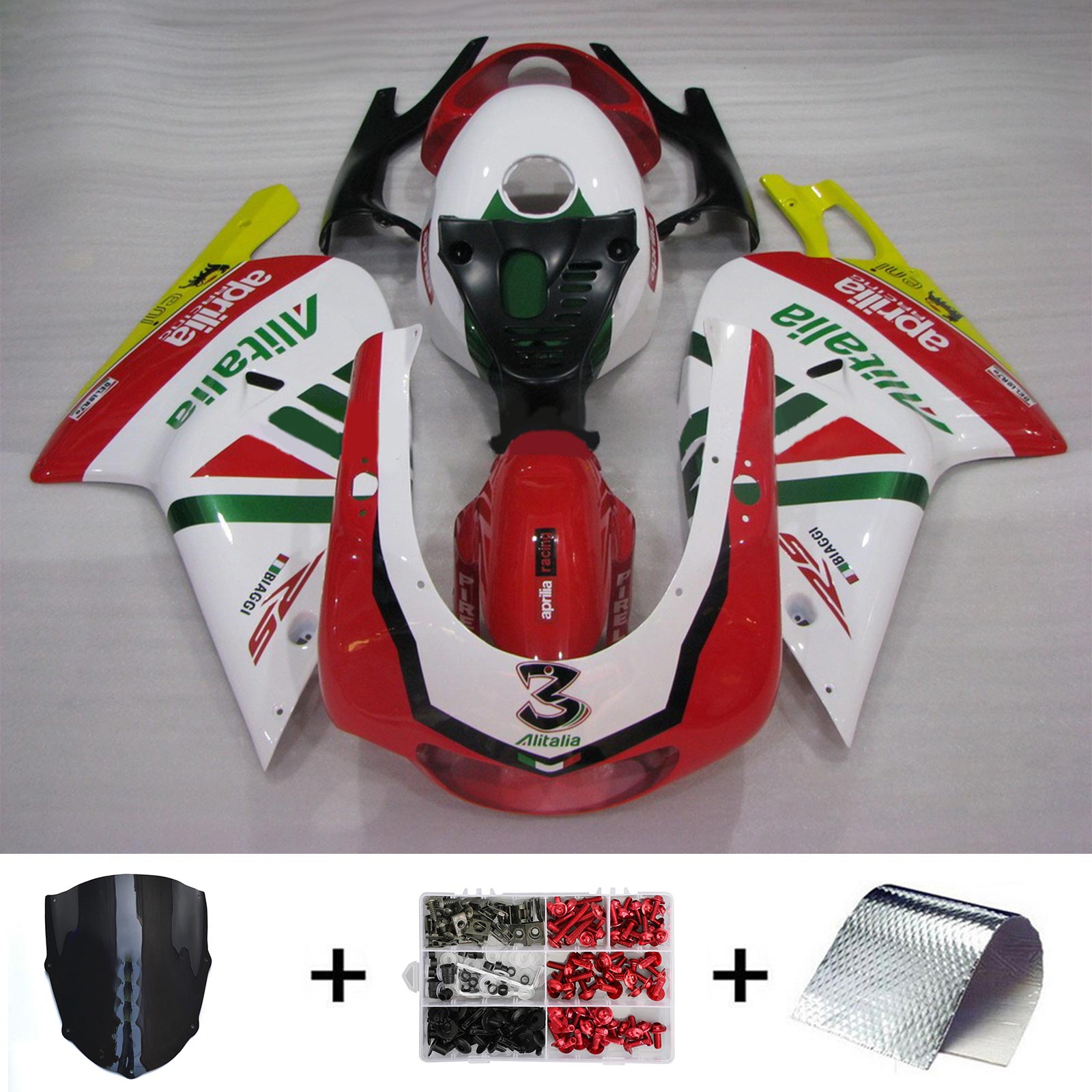 Aprilia RS125 2000-2005 Kit Carenado Carrocería Plástico ABS