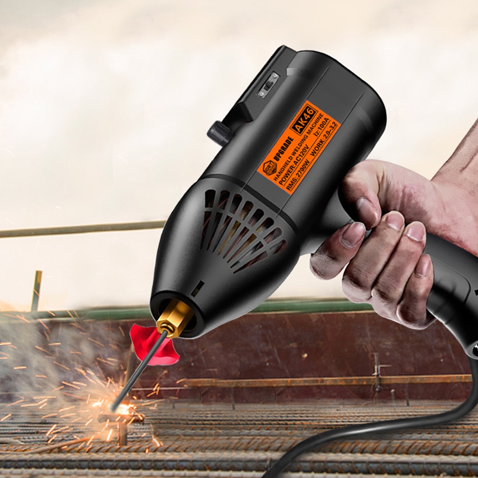 Handheld Arc Welding Machine Automatic Digital Current Adjustment Welder 110V