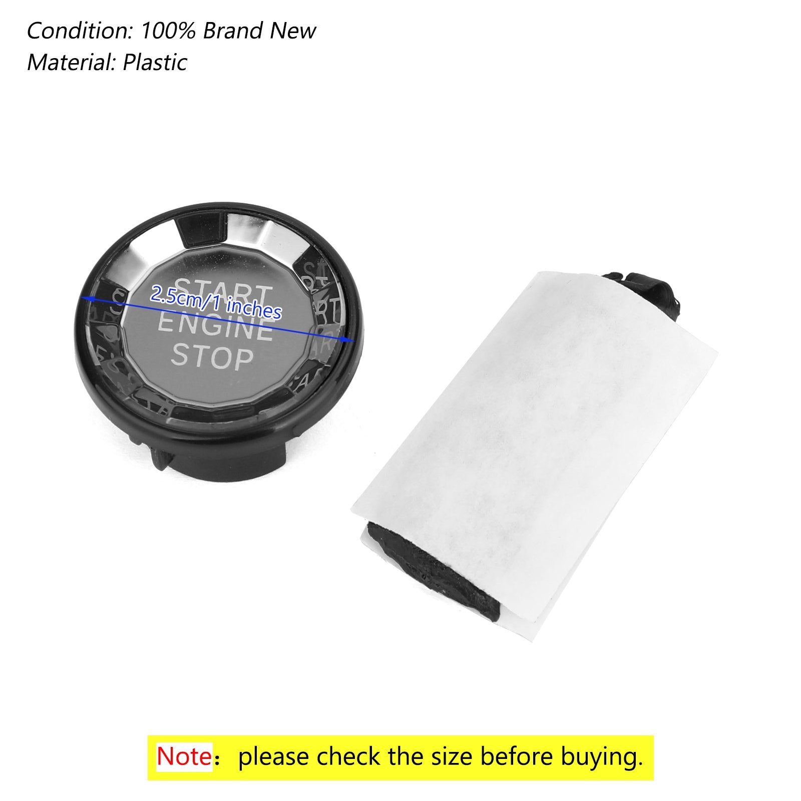 Jaguar XF XE F-Pace Engine Start Stop Push Button Knob Switch Decor Cover