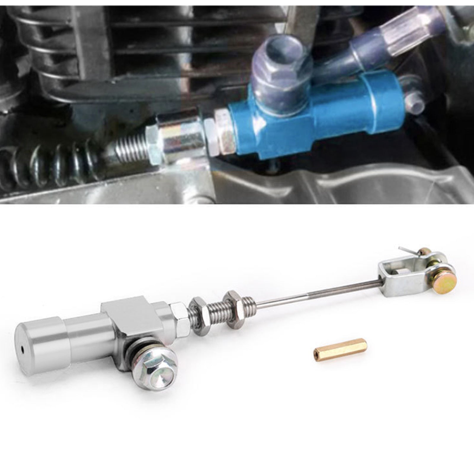 오토바이 유압 클러치 마스터 실린더 로드 브레이크 펌프 M10X1.25mm 알루미늄