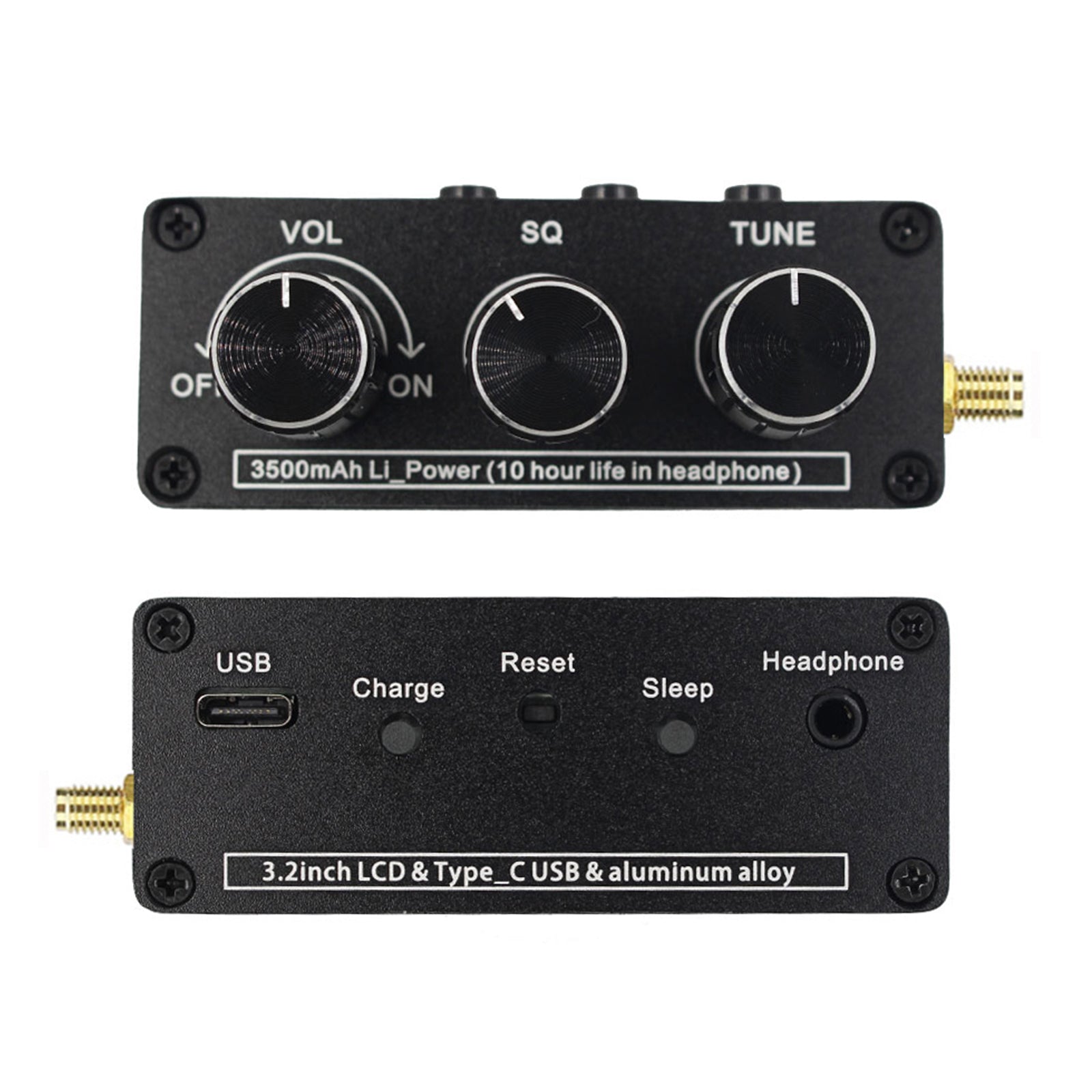 3.2인치 LCD 디스플레이 EF6686 고성능 DSP 디지털 라디오 144-27000KHz SW/MW/LW