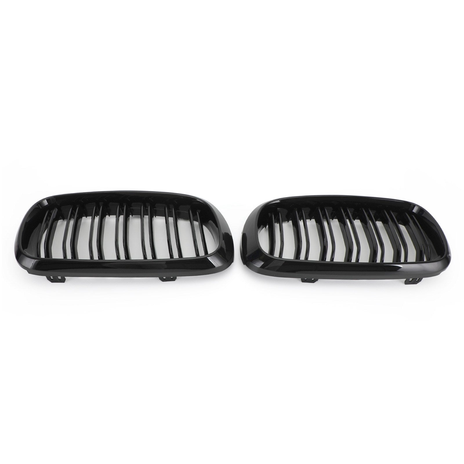 Gloss Black Dual Front Kidney Grille Fit BMW X5M F85 X6M F86 X5 F15 X6 F16 13-18 Generic