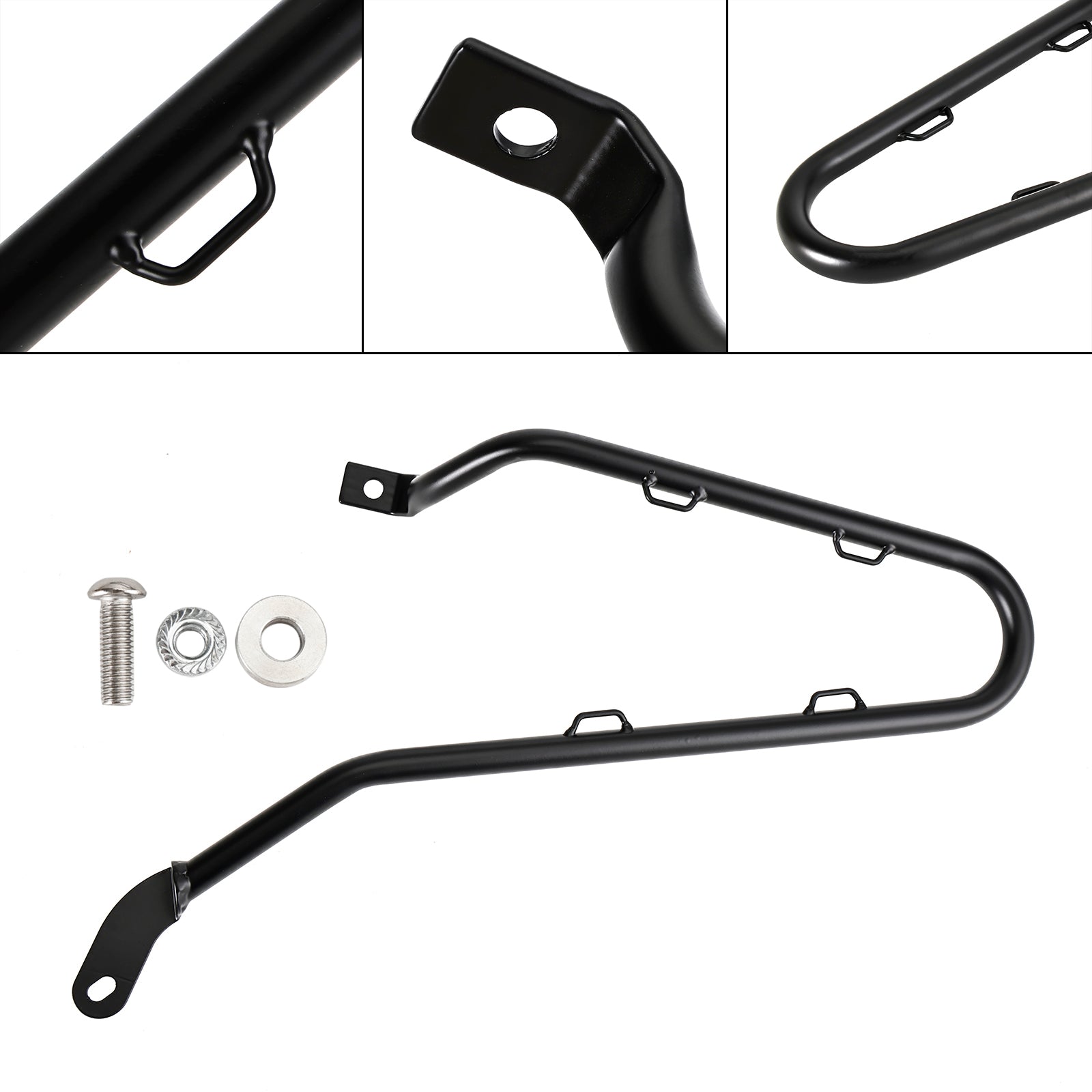 Side Saddle Bag Mounting Bracket Black Left Fit For Triumph Bobber 2017-2024 23