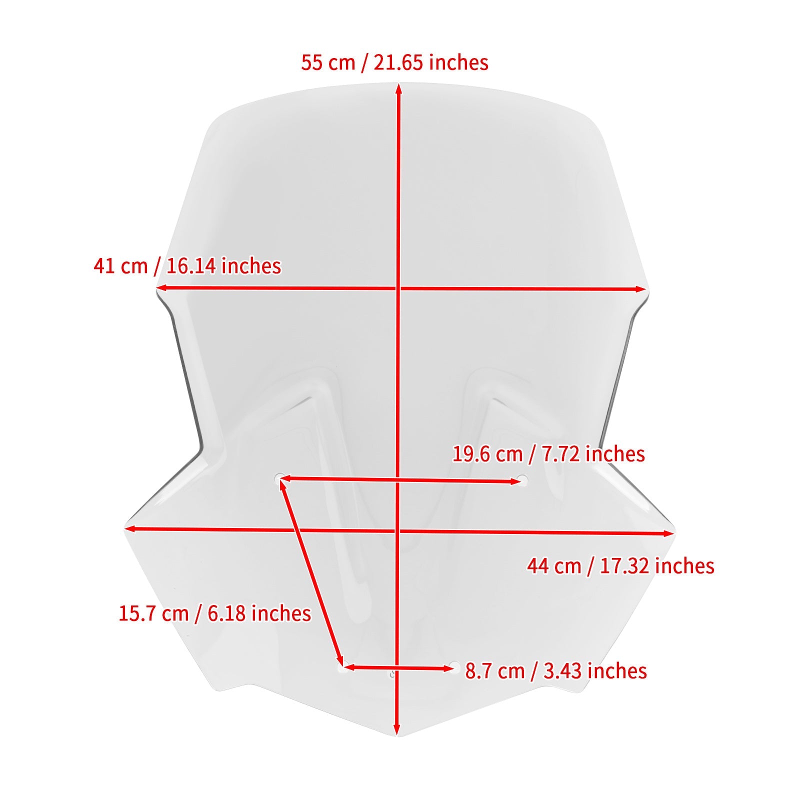 Windshield WindScreen for TRIUMPH Tiger 800 XC/XR/XRX/XRT/XCX/XCA 2018-2021