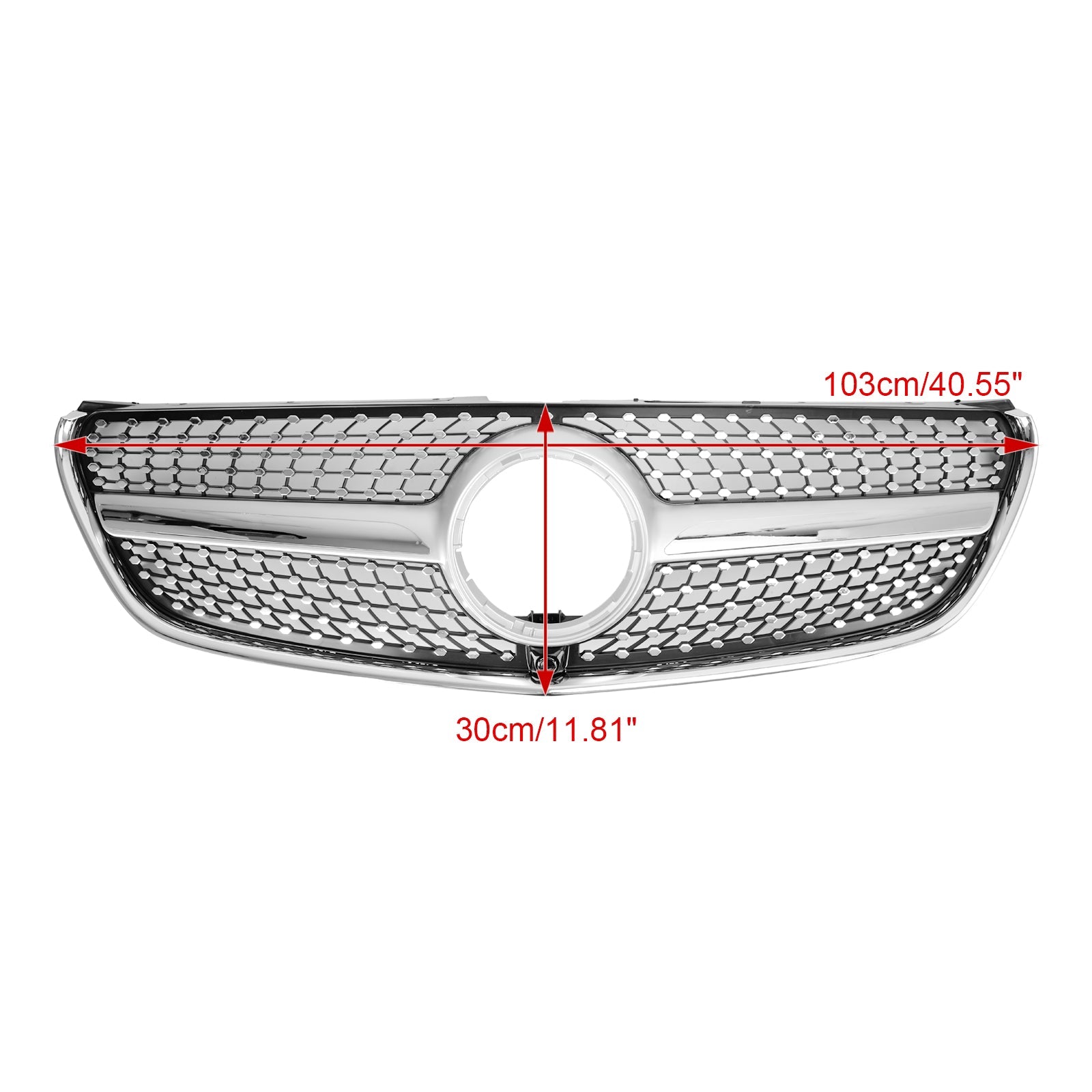 Mercedes Benz V Class W447 2014-03.2019 Diamond Front Upper Grille Grill
