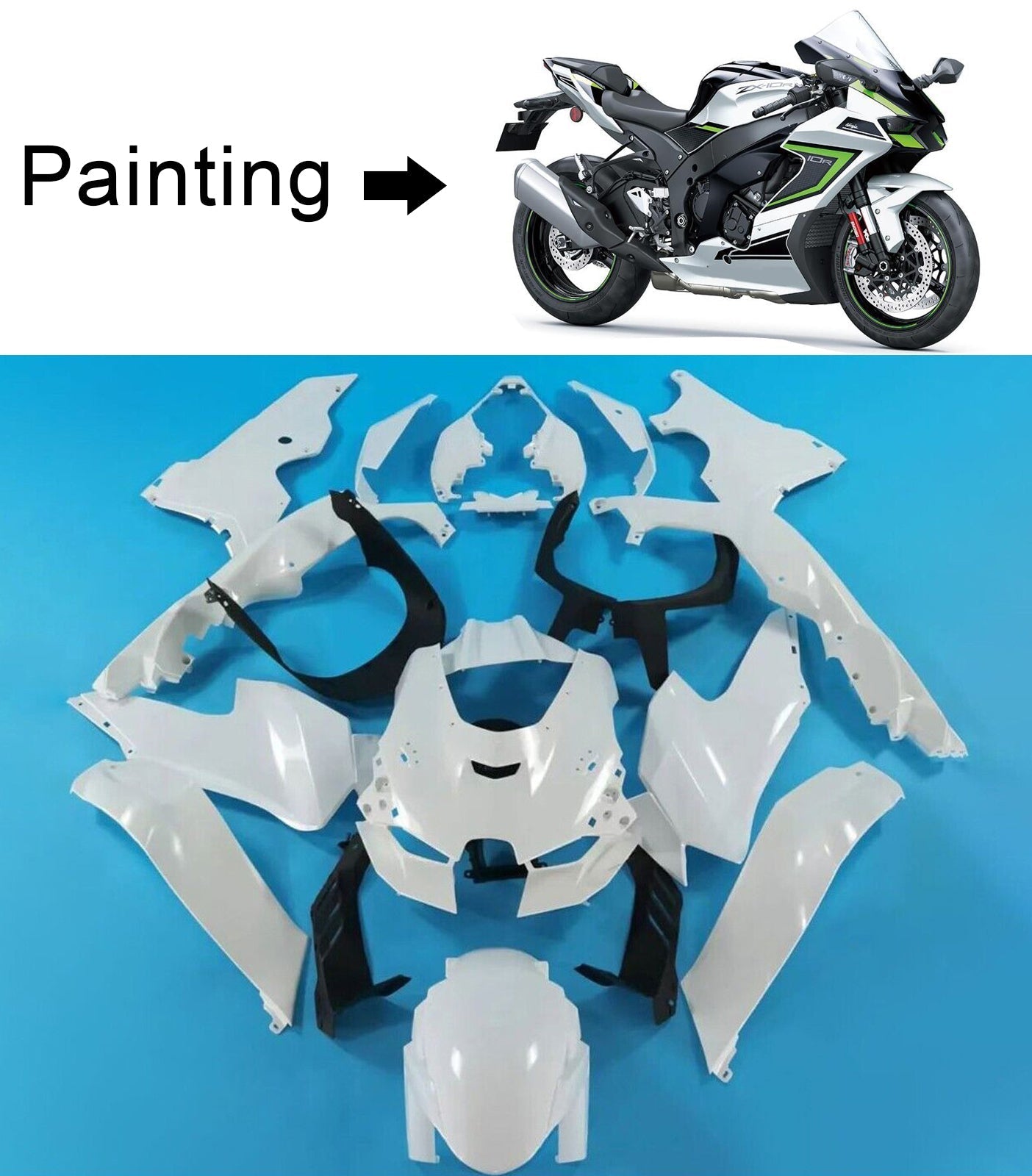 Kawasaki ZX-10R ZX-10RR 2021-2025 Fairing Kit Bodywork ABS