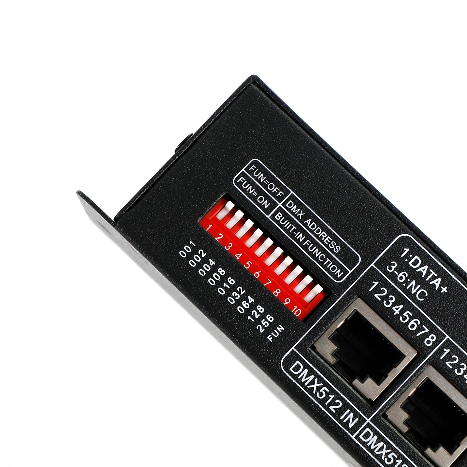 디지털 디스플레이 4채널 DMX512-4CH가 있는 LED RGBW 컨트롤러 4x8A 디코더