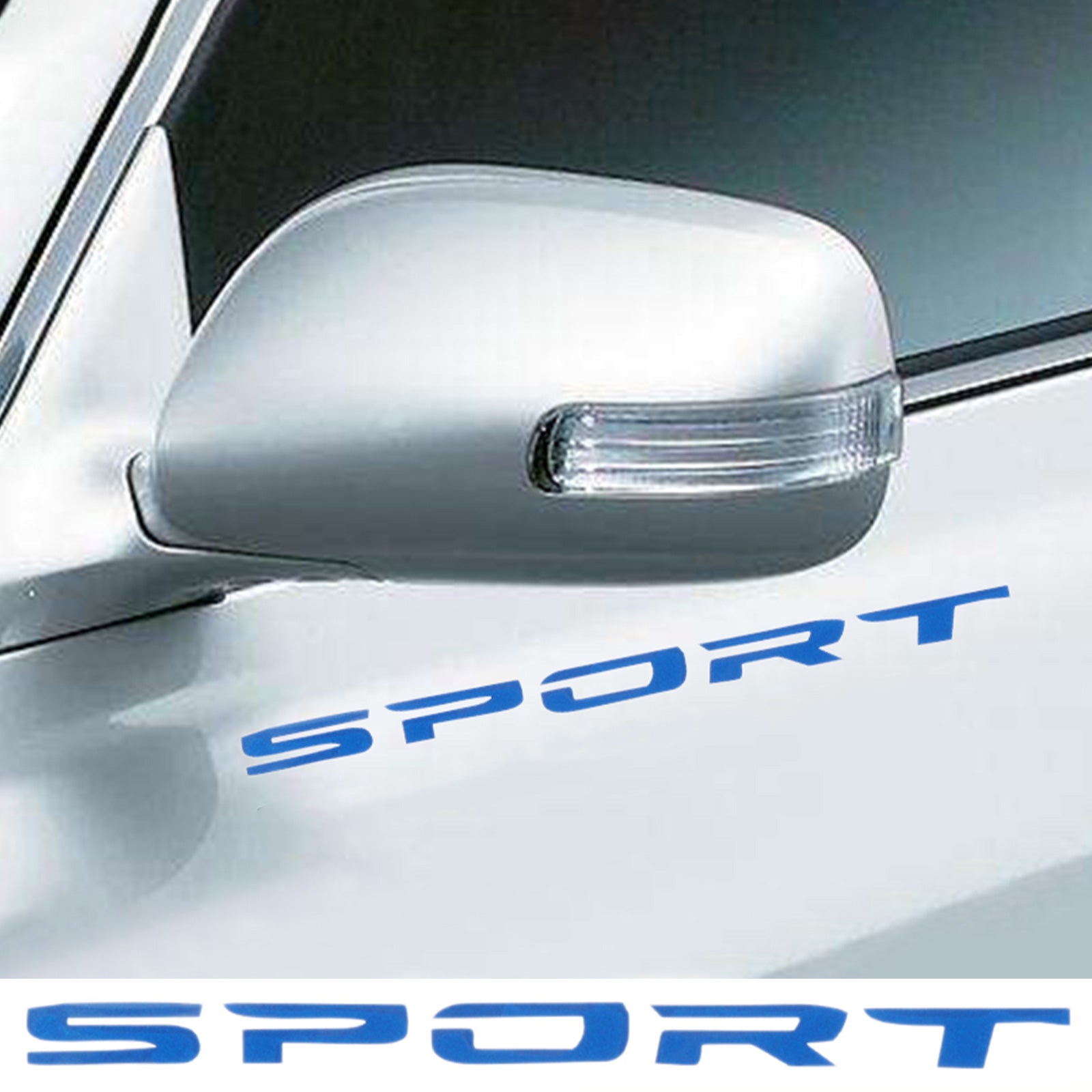 4x 스포츠 스타일 자동차 림 휠 허브 레이싱 스티커 그래픽 데칼 스트립 블루