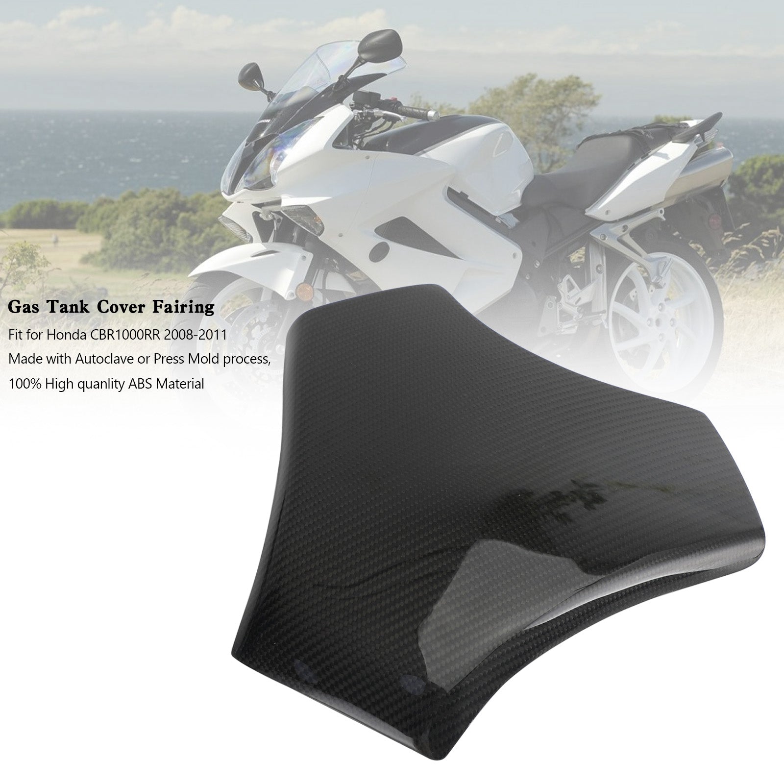 Honda CBR1000RR 2008-2011 Carbon fiber Gas Tank Cover Panel Fairing Protector