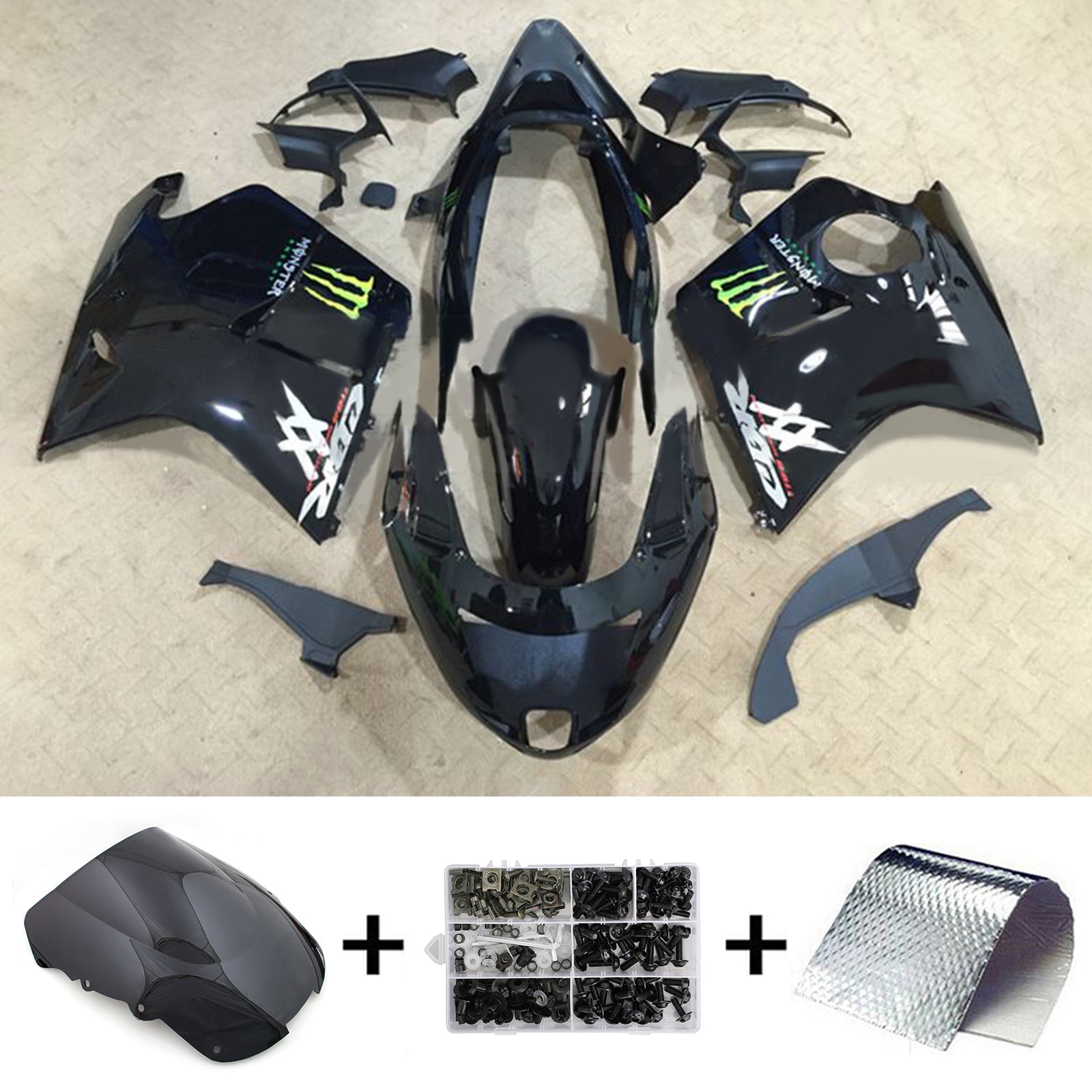 Honda CBR1100XX SuperBlackBird 1996-2007 Fairing Kit Bodywork ABS