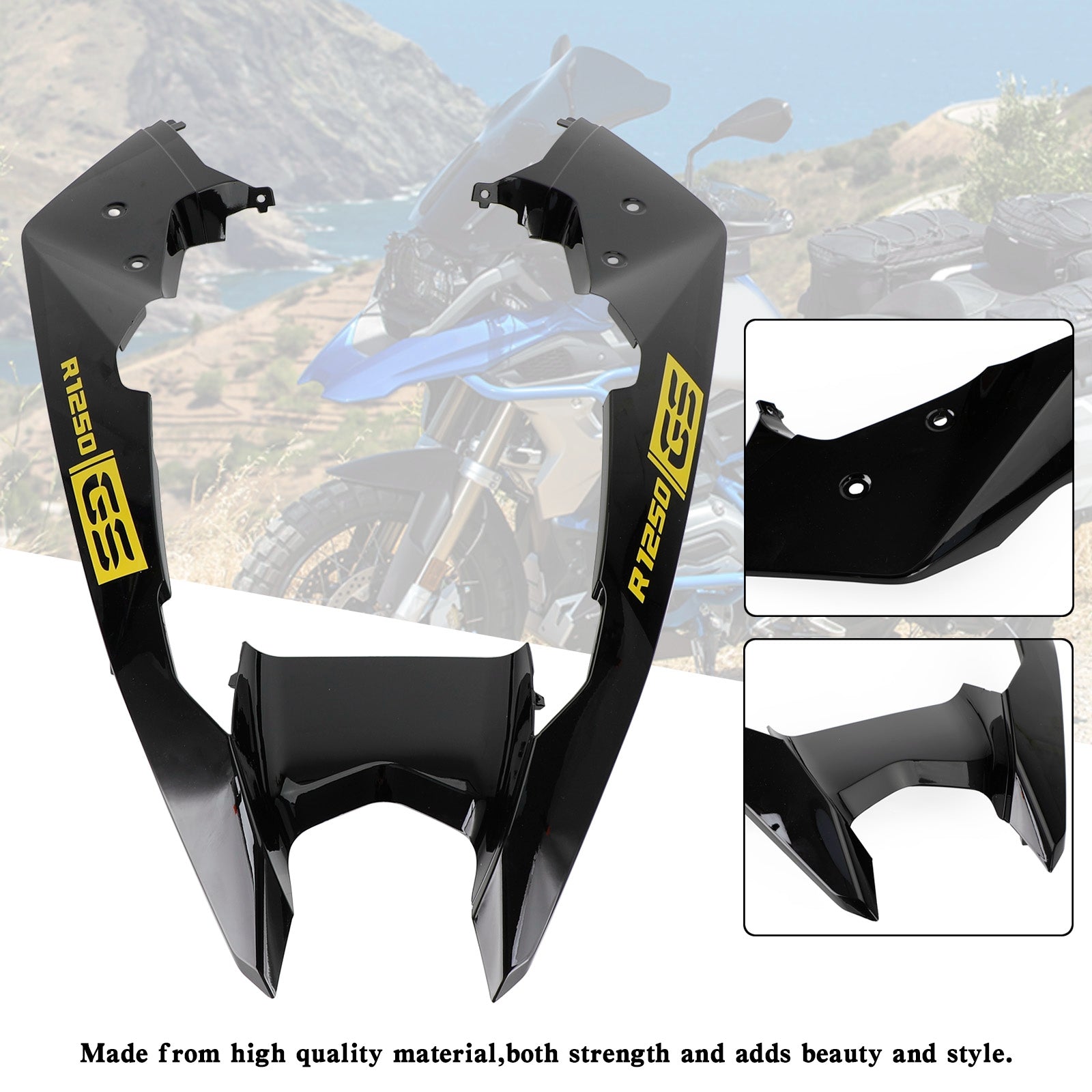 Front Nose Fairing Beak Fender Cover For BMW R1250GS / ADV 2019-2022