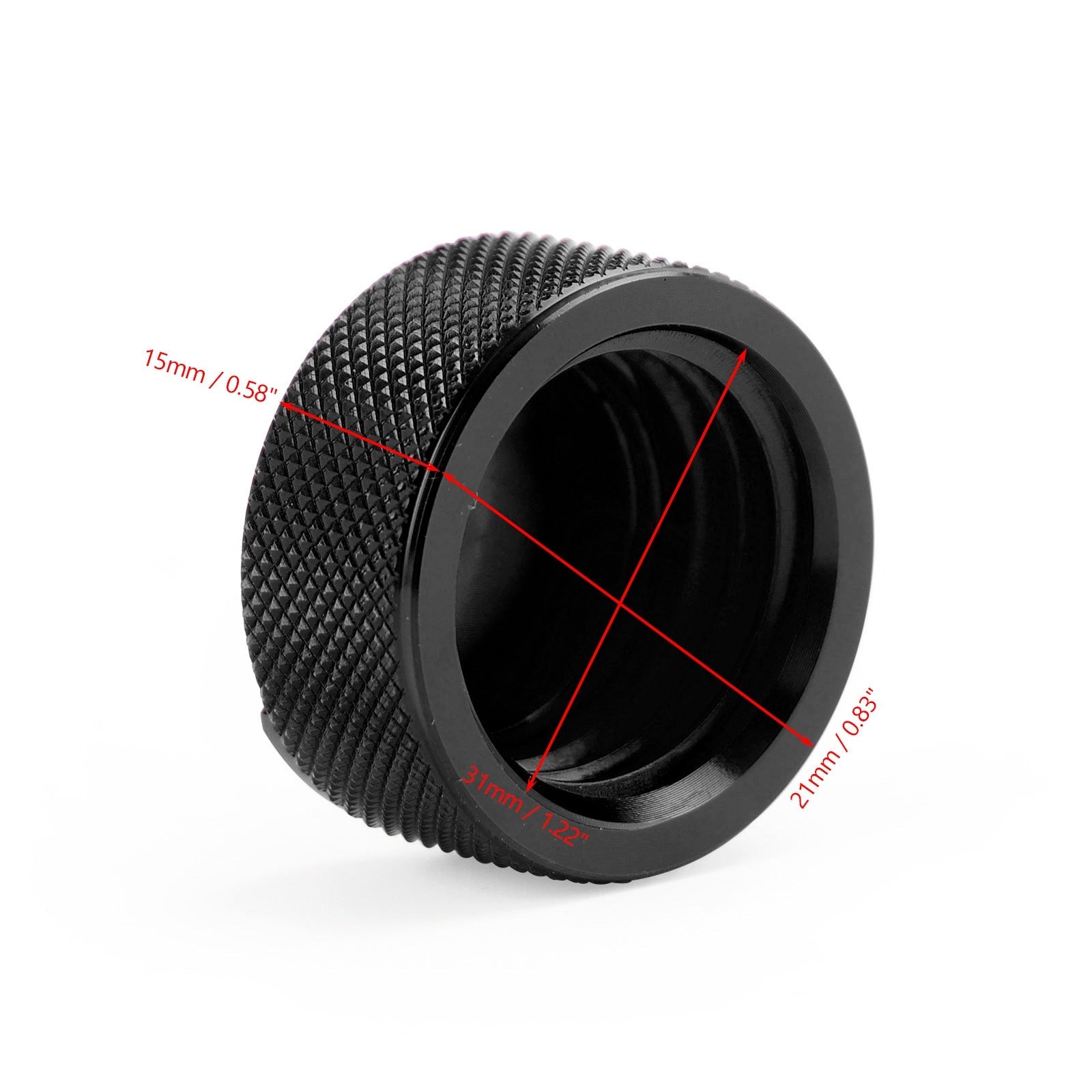 Tapa de depósito de refrigerante CNC para Ducati Hypermotard 821 939 950 SP 2013-2023