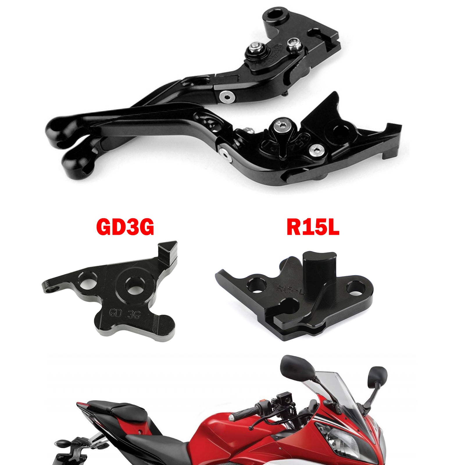 YAMAHA MT125 2014-2019용 오토바이 조절식 클러치 브레이크 레버 일반