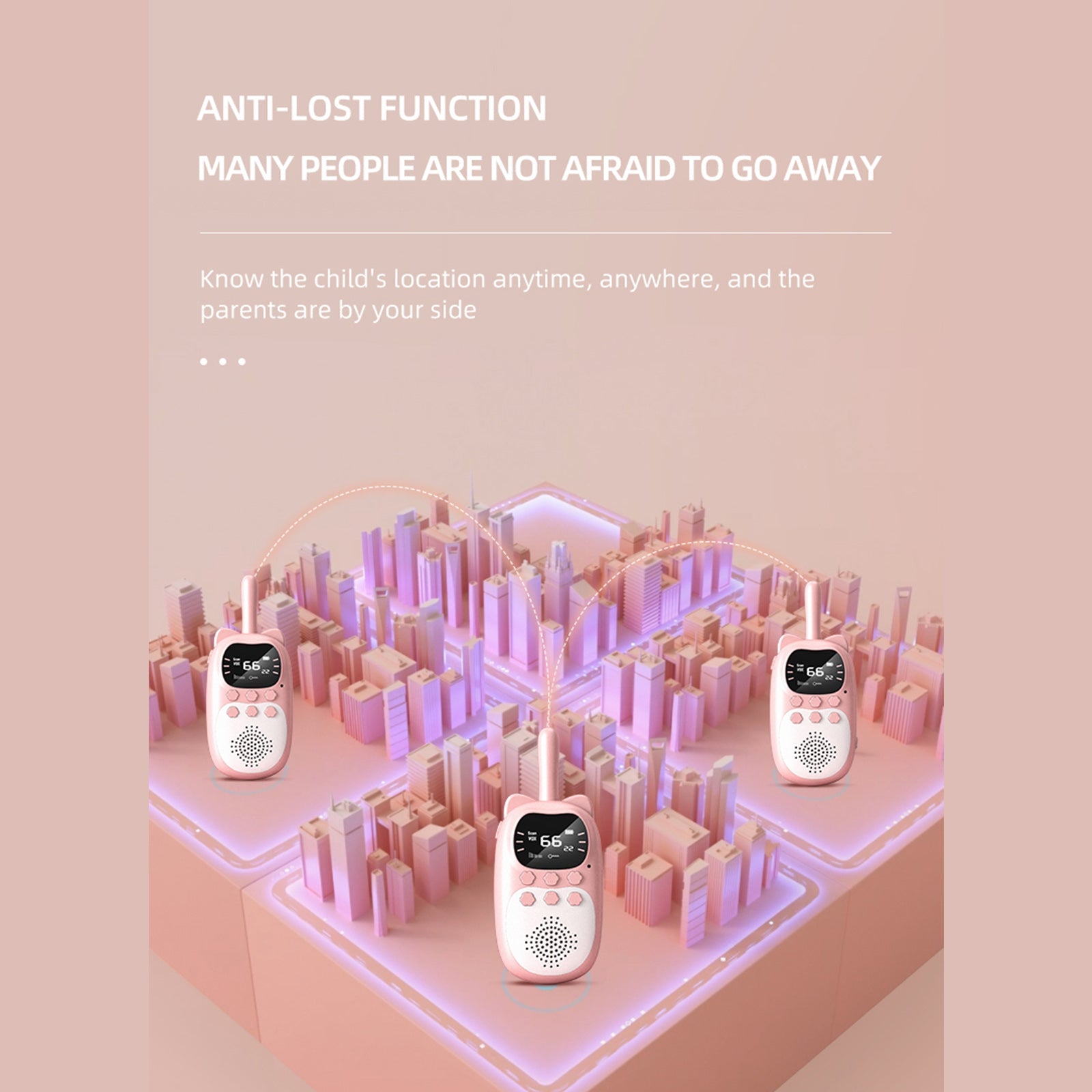 2 Pack Kids Walkie Talkies 22 Channel 2 Way Radio 3 KM Range Handheld Original