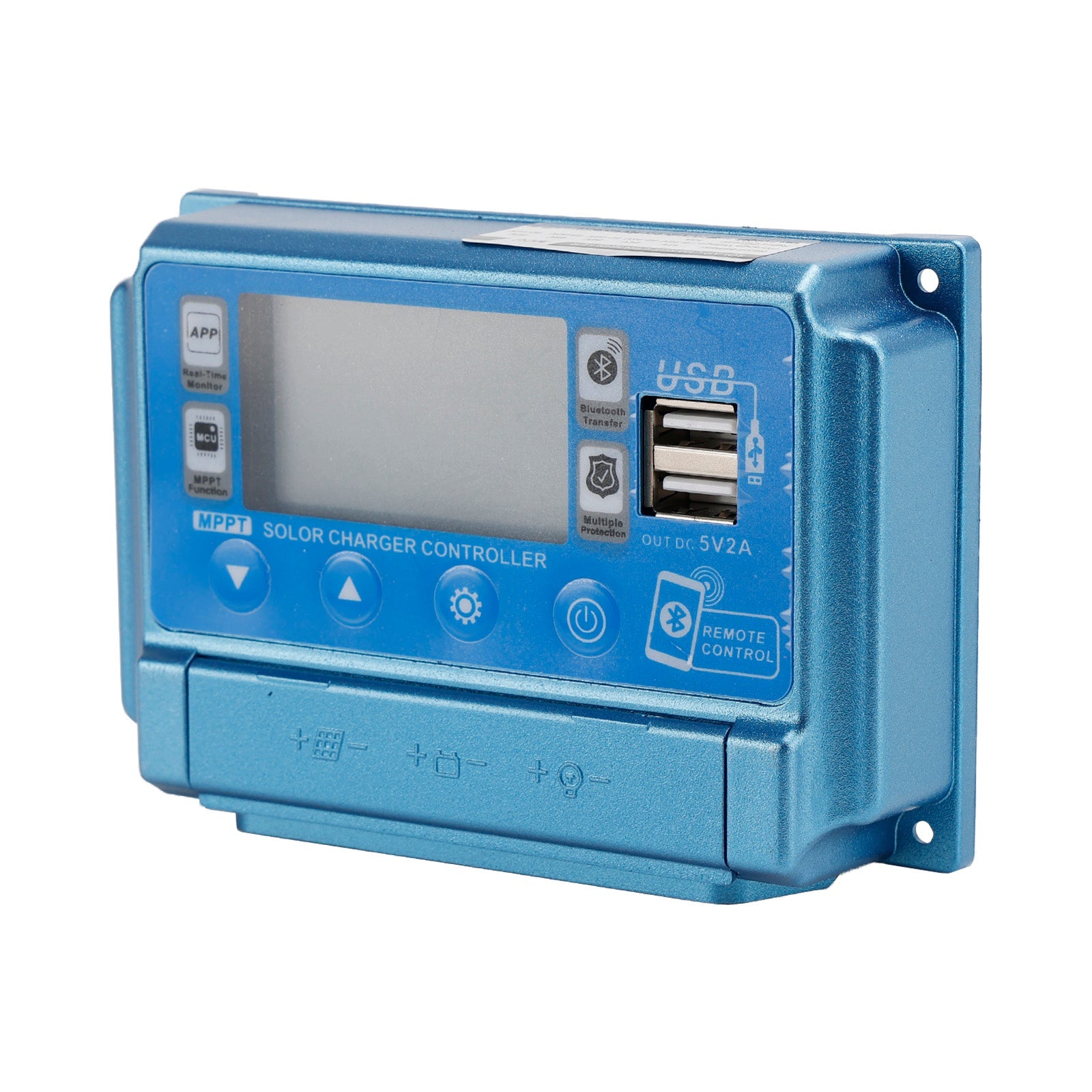 30A/40A/50A/60A MPPT 블루투스 APP 태양광 충전 컨트롤러 충전기 12V-60V 골드