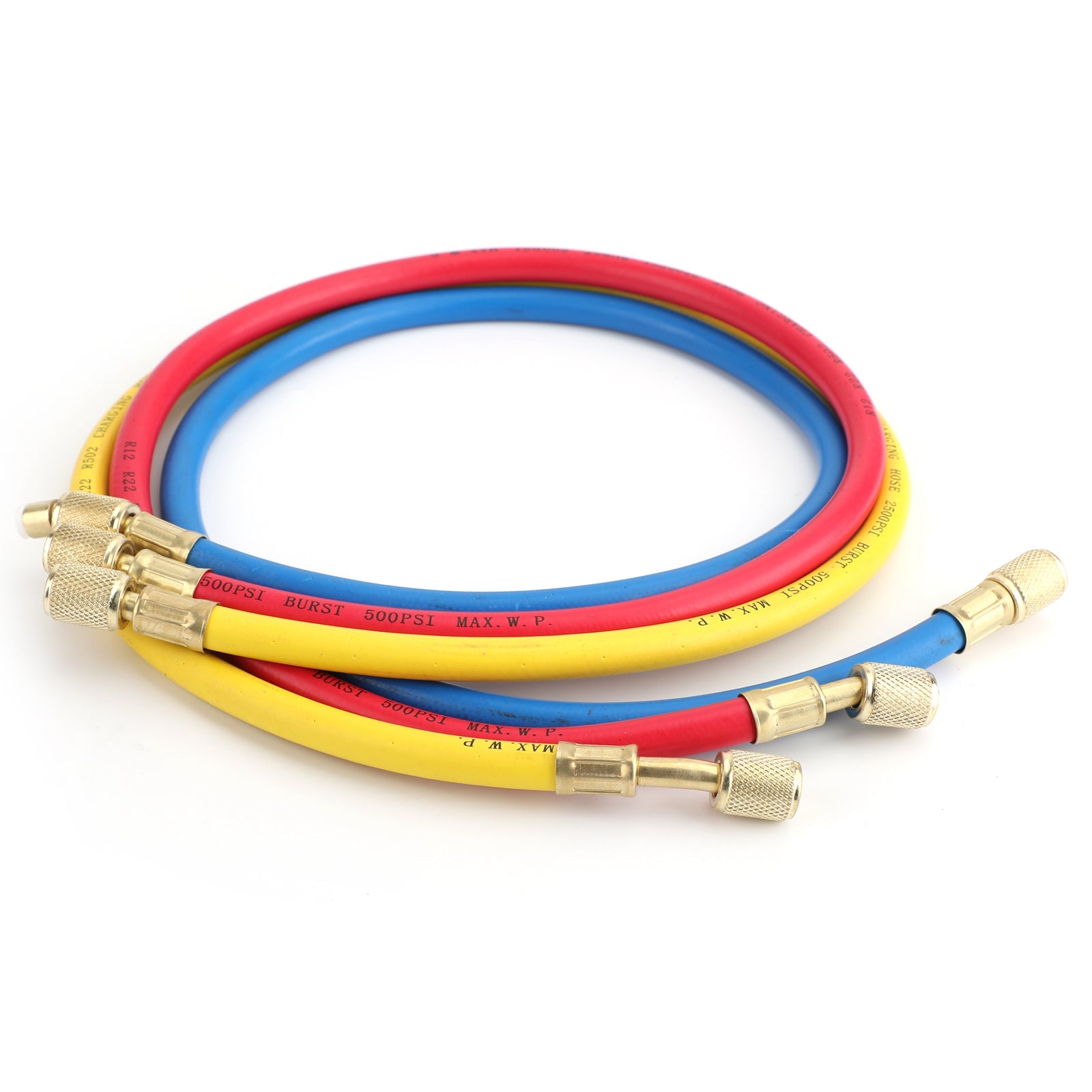 R410A R22 Manifold Gauge Set AC A/C Color Hose Air Conditioner HVAC 66"