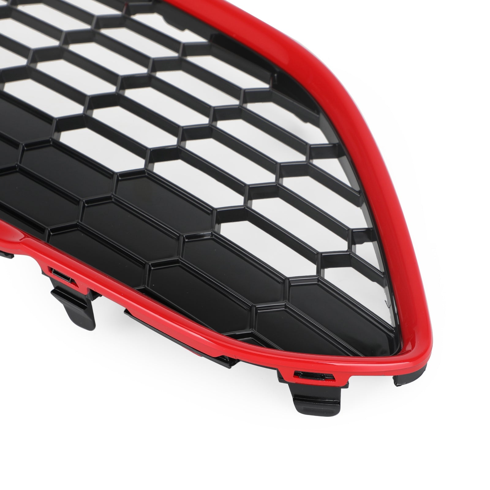 Front Bumper Grille Upper Honey Comb Fit Ford Fiesta Zetec-S 2013-2017 Red Generic