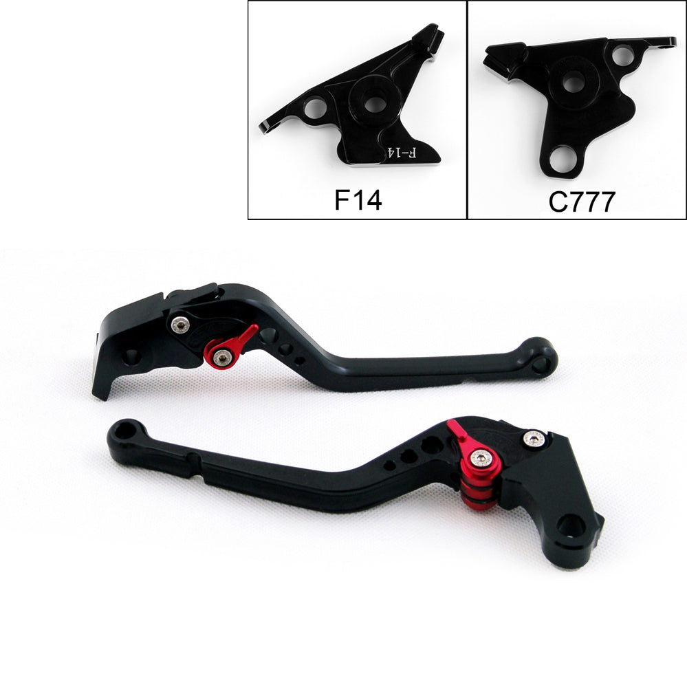 Long Brake Clutch Levers For Yamaha FJR 1300 2003 Buell 1125R 1125CR Black Generic