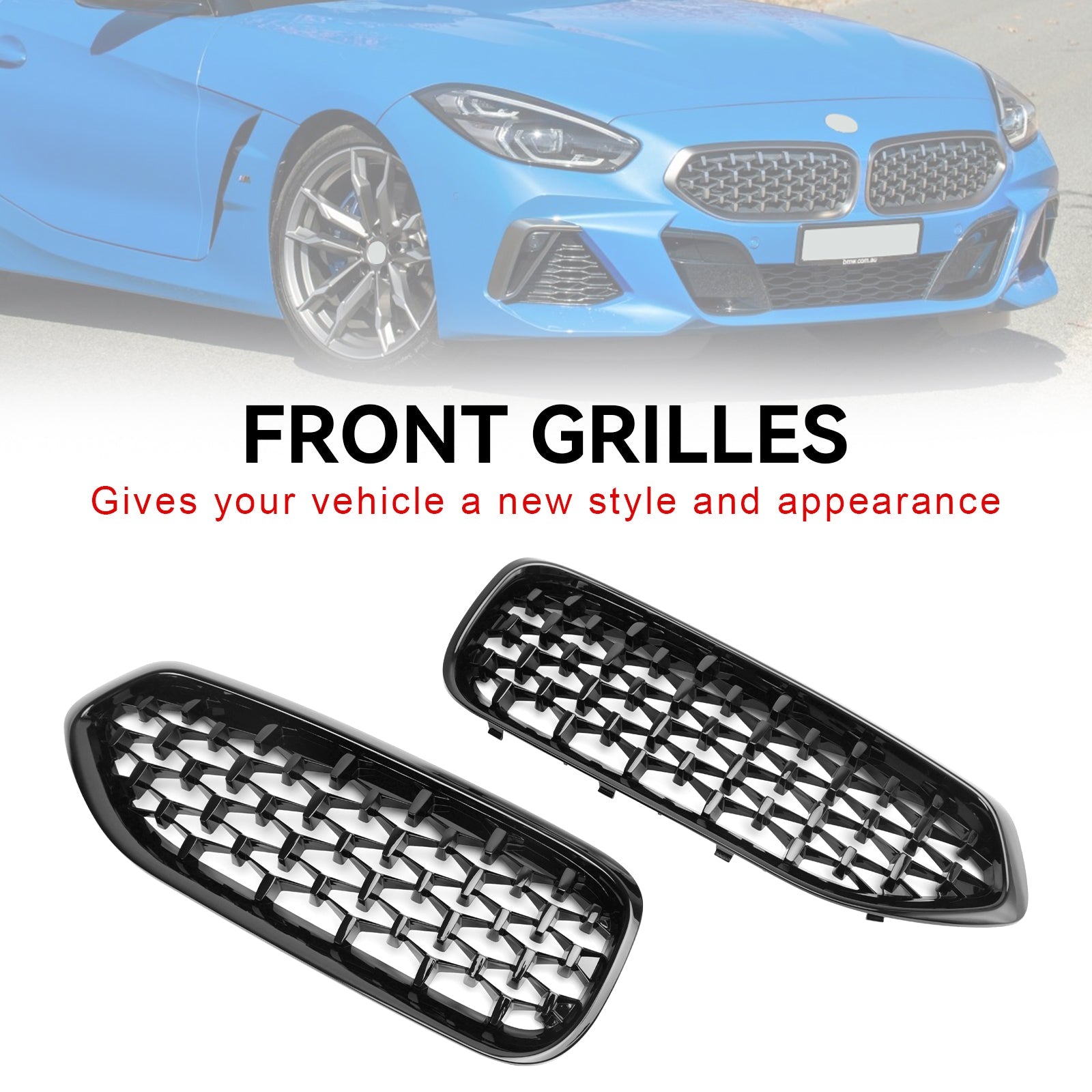 BMW G29 Z4 2019-2023 Diamond Style Gloss Black Front Kidney Grill Grille